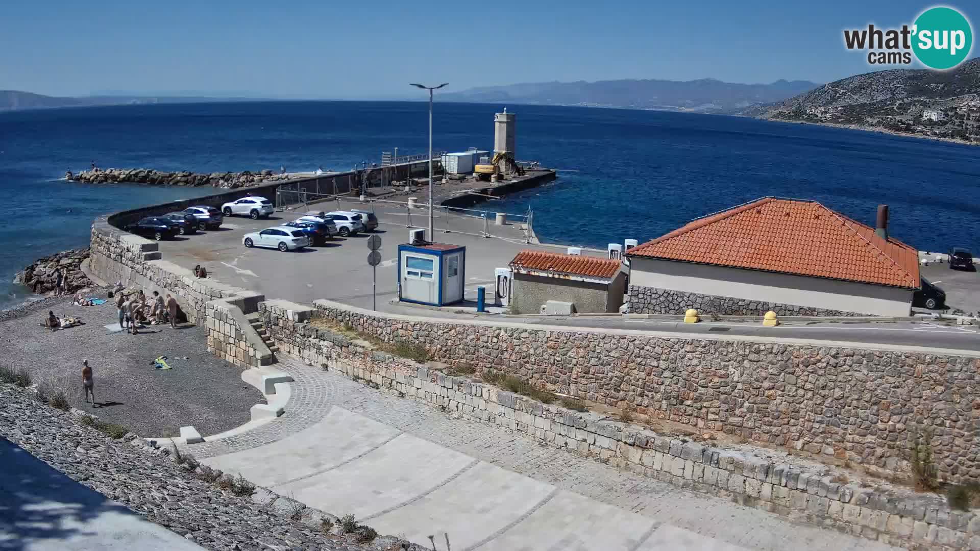 Senj Harbour Webcam – Breakwater & Lighthouse Live View