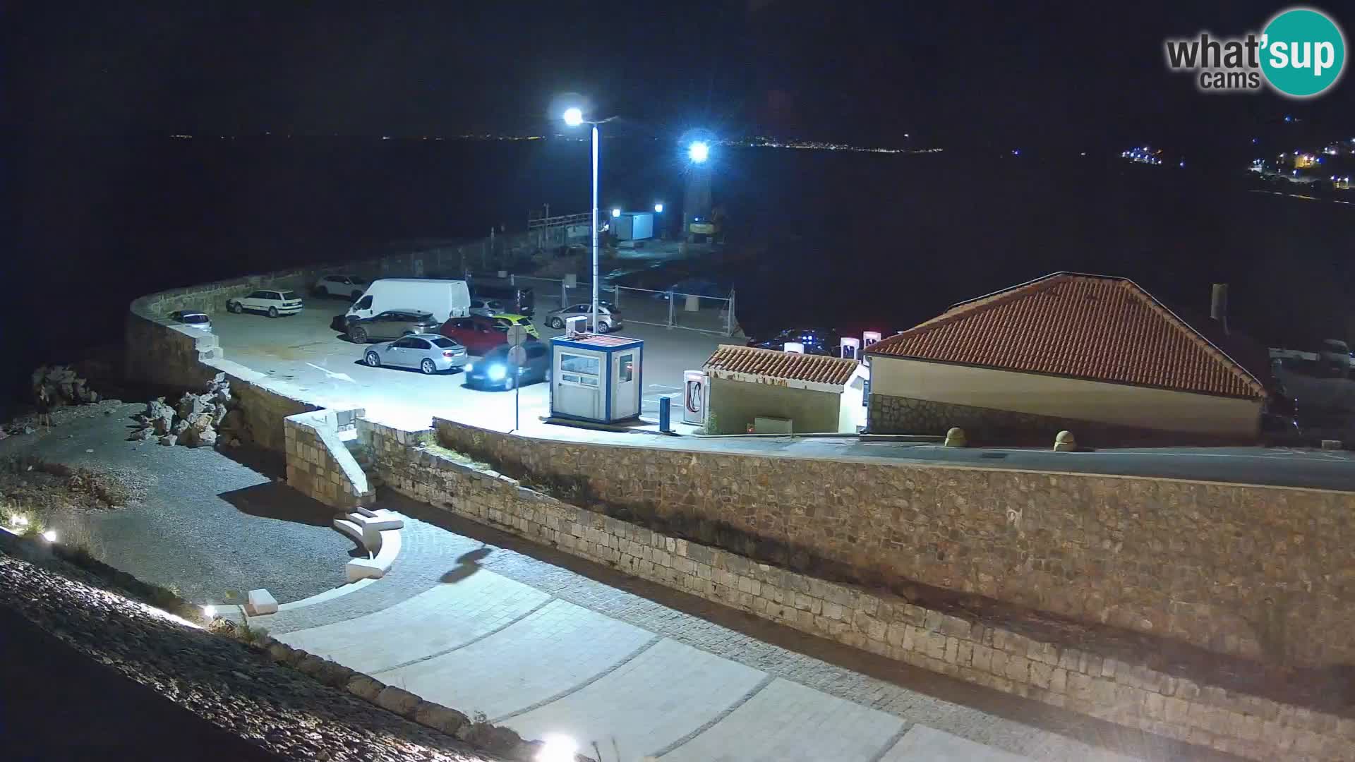 Webcam port de Senj – Vue sur la jetée et le phare