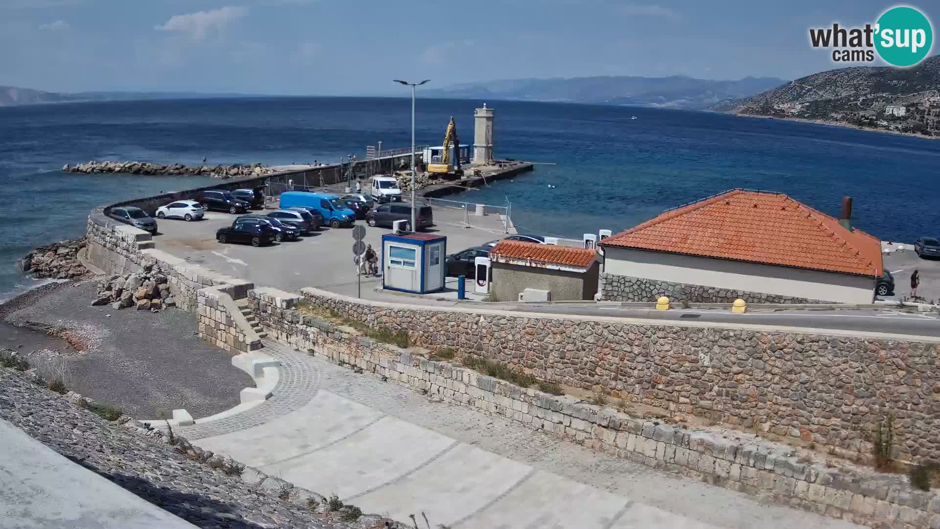 Webcam puerto de Senj – Rompeolas y faro en directo