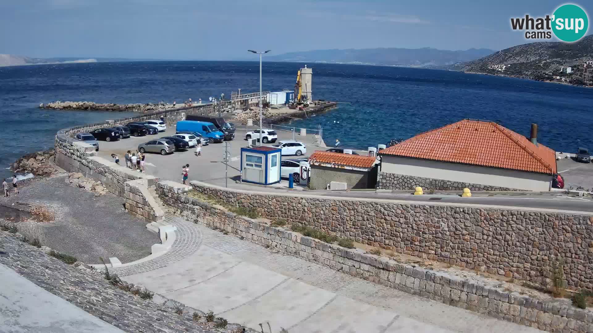 Senj Hafen Webcam – Wellenbrecher & Leuchtturm Liveblick