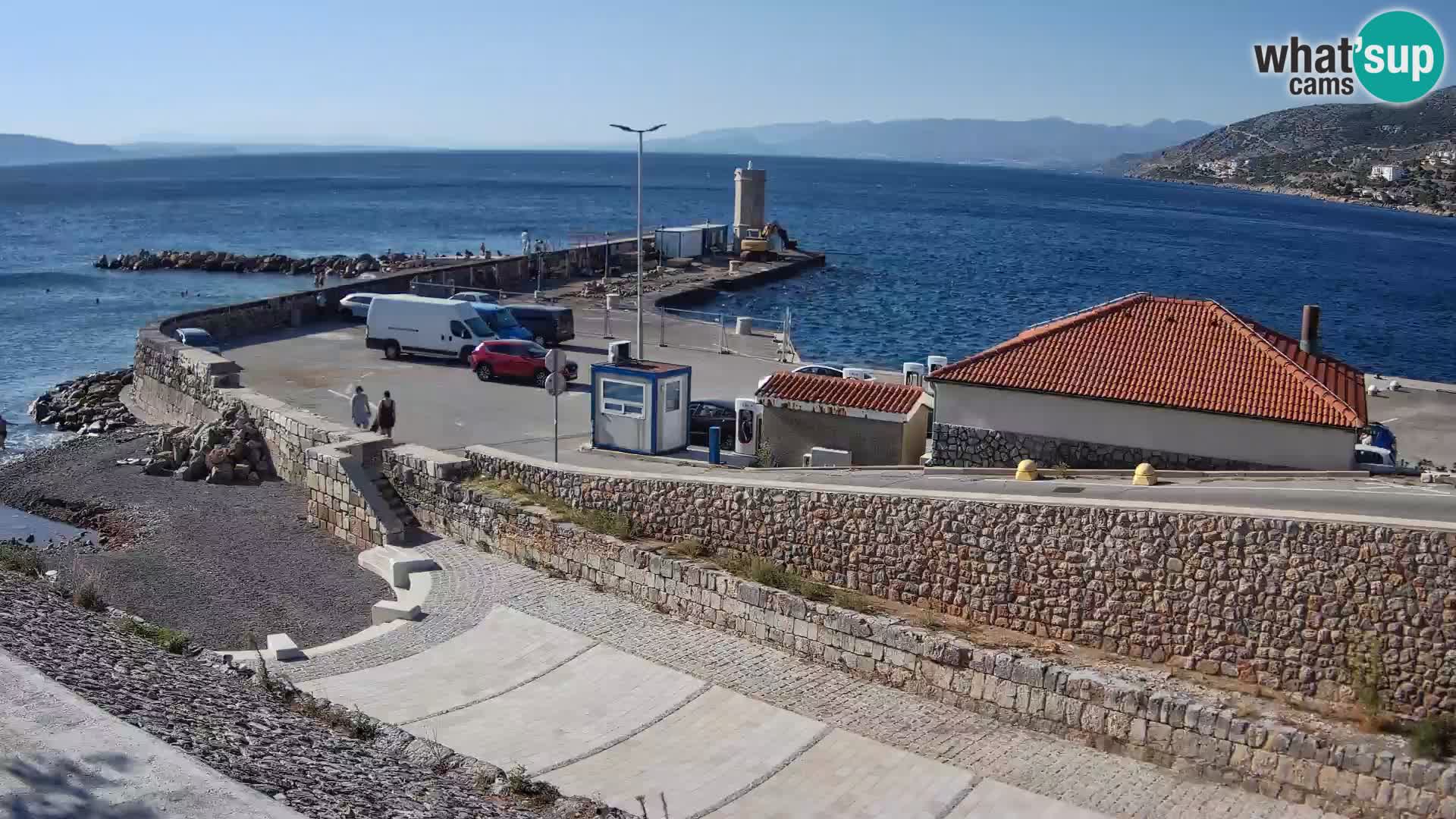 Senj Harbour Webcam – Breakwater & Lighthouse Live View
