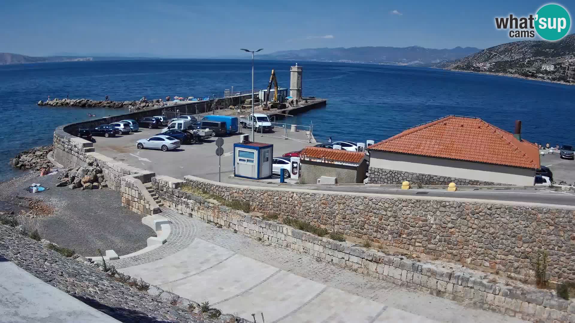 Senj Harbour Webcam – Breakwater & Lighthouse Live View