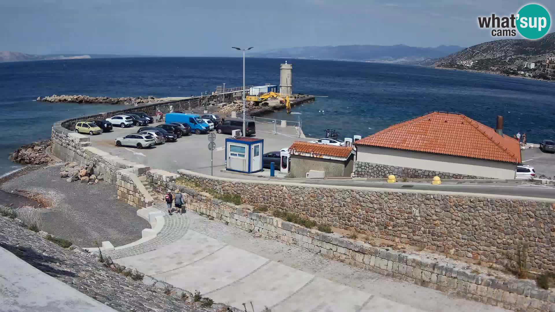 Webcam port de Senj – Vue sur la jetée et le phare