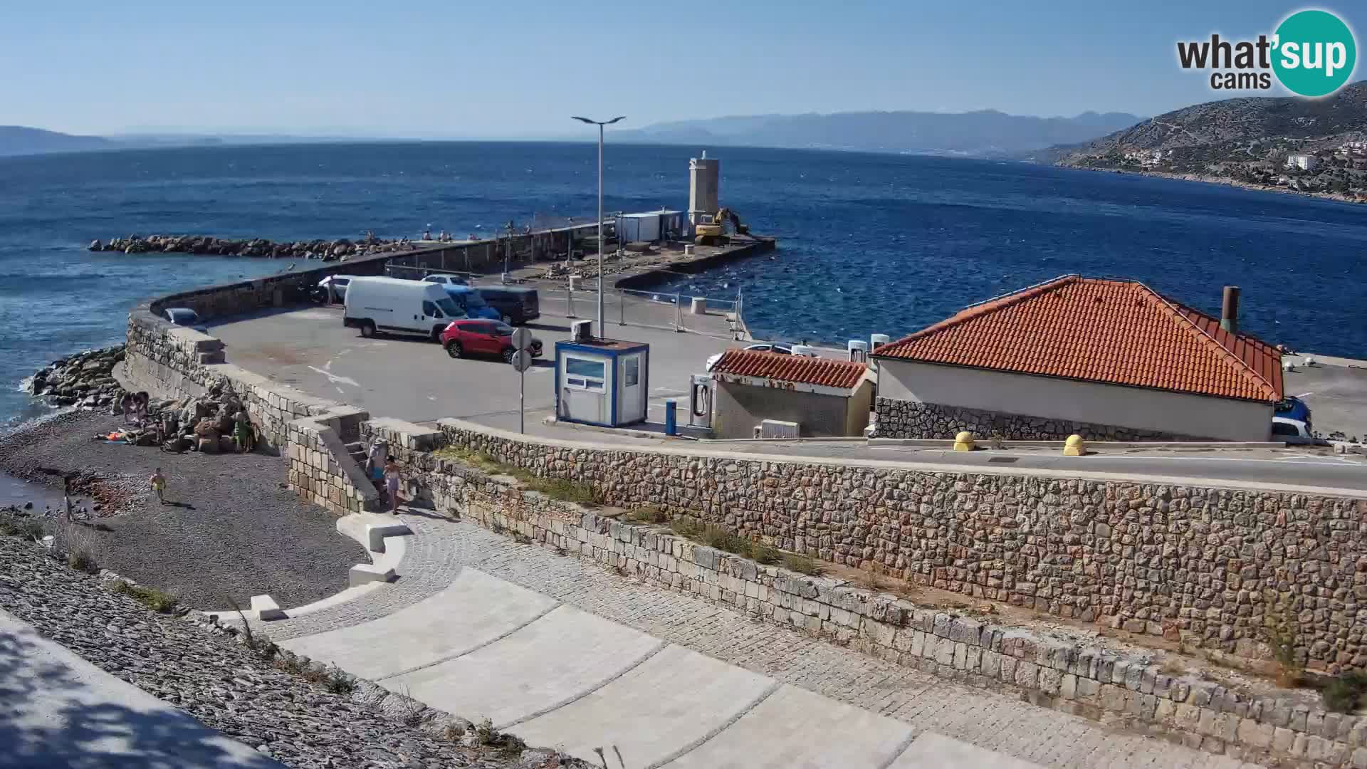 Webcam Porto di Segna – Frangiflutti e Faro in diretta
