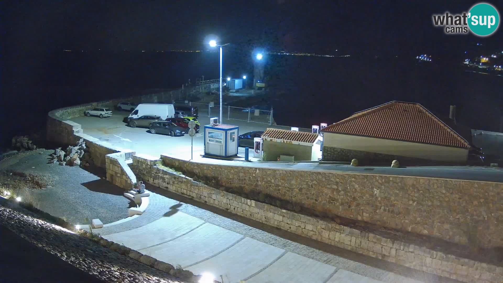 Webcam port de Senj – Vue sur la jetée et le phare