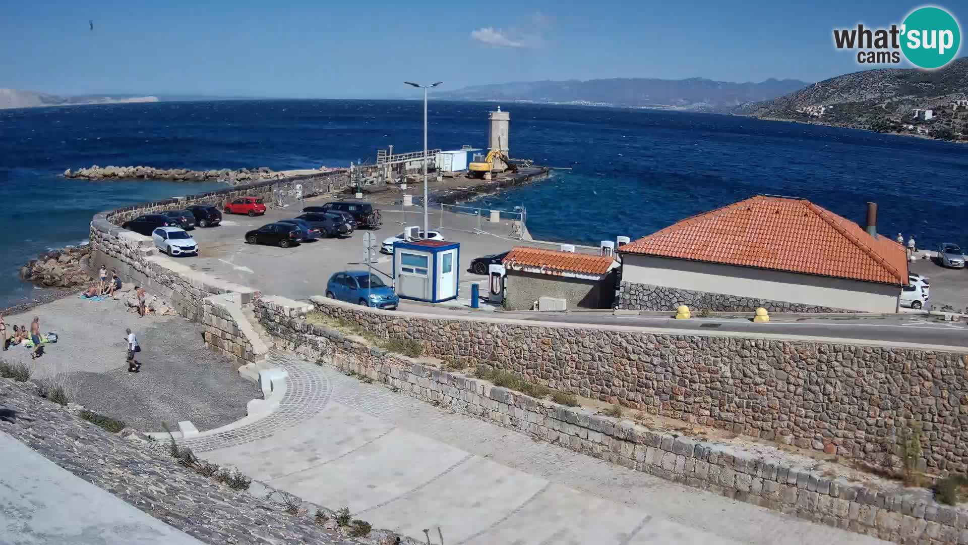 Senj Hafen Webcam – Wellenbrecher & Leuchtturm Liveblick