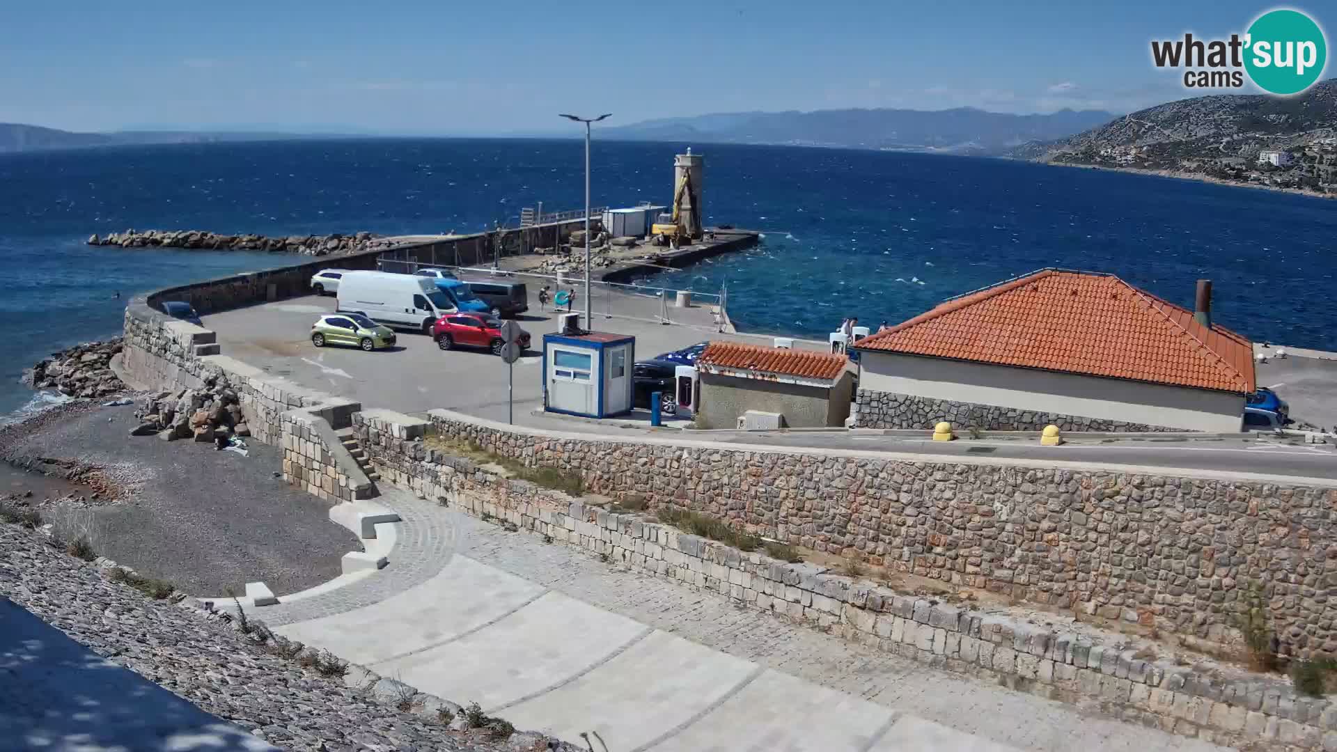 Webcam Porto di Segna – Frangiflutti e Faro in diretta