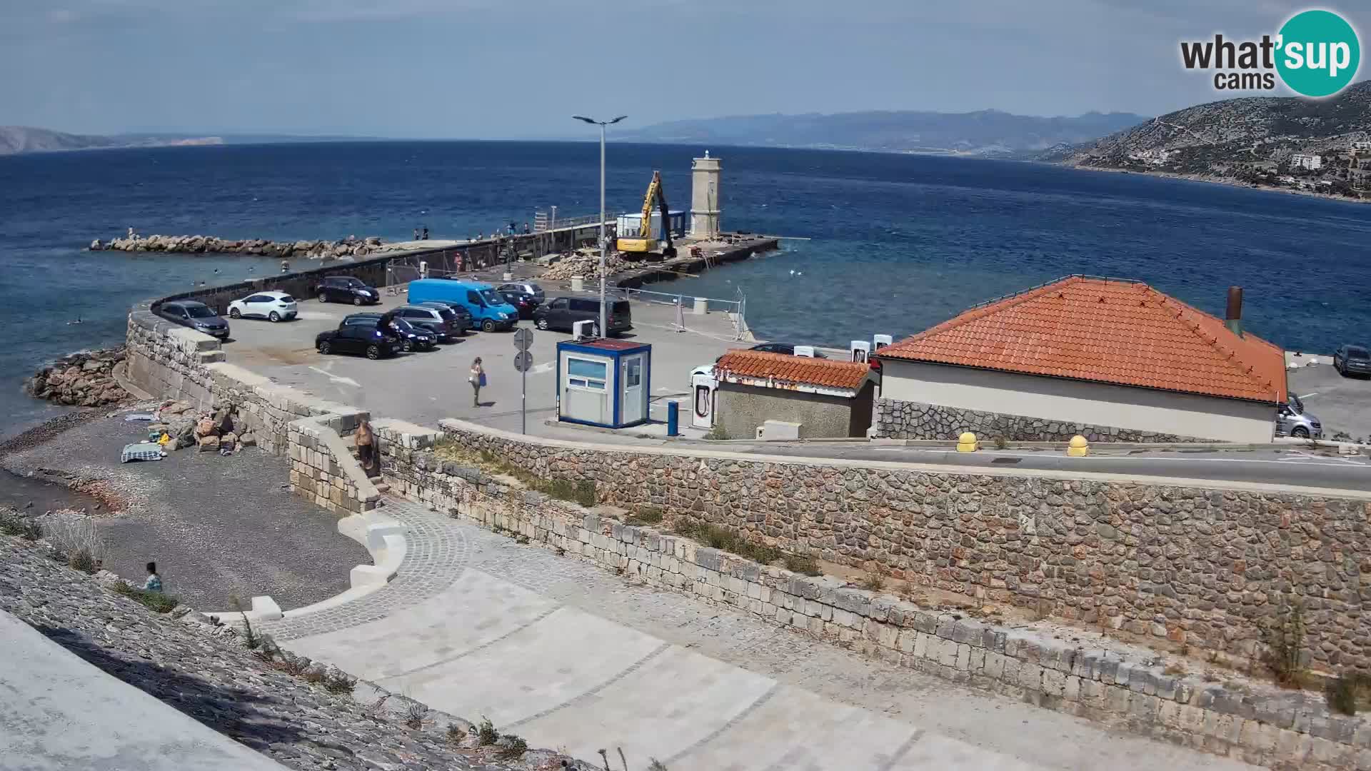 Webcam puerto de Senj – Rompeolas y faro en directo