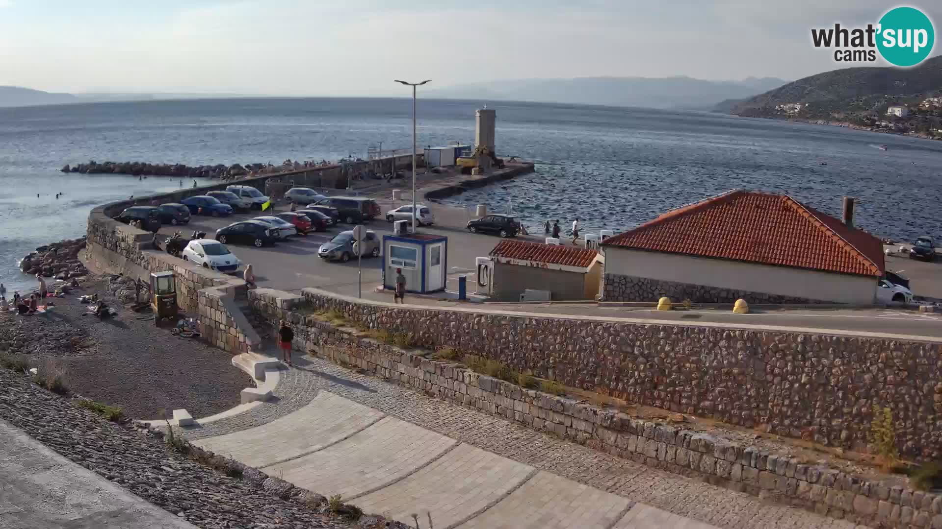 Senj Hafen Webcam – Wellenbrecher & Leuchtturm Liveblick