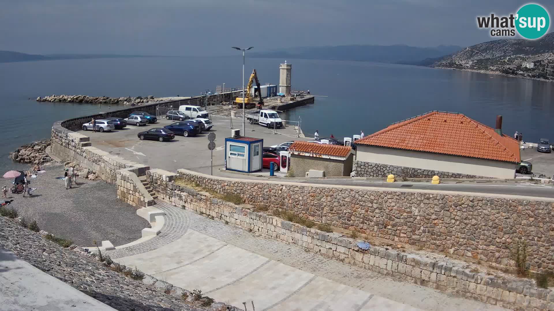 Senj Harbour Webcam – Breakwater & Lighthouse Live View
