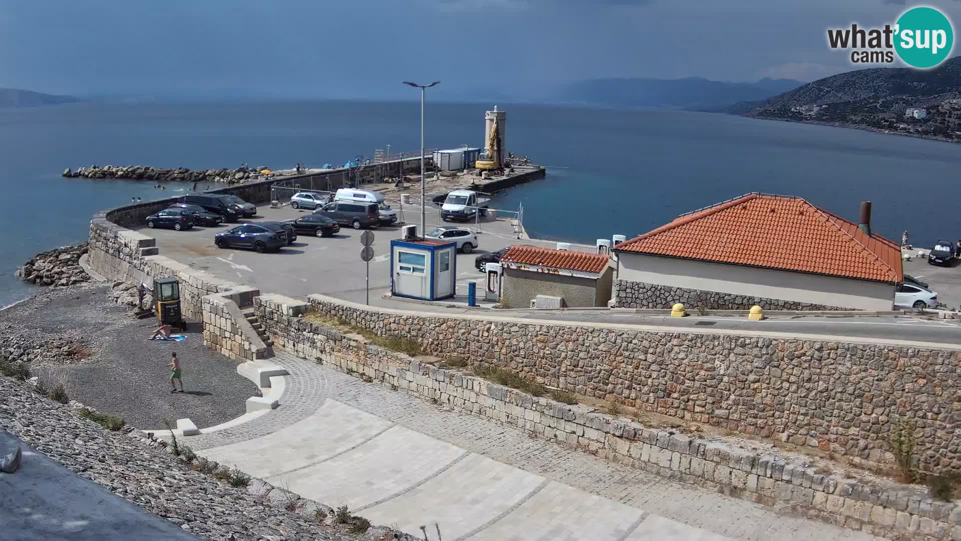 Webcam puerto de Senj – Rompeolas y faro en directo