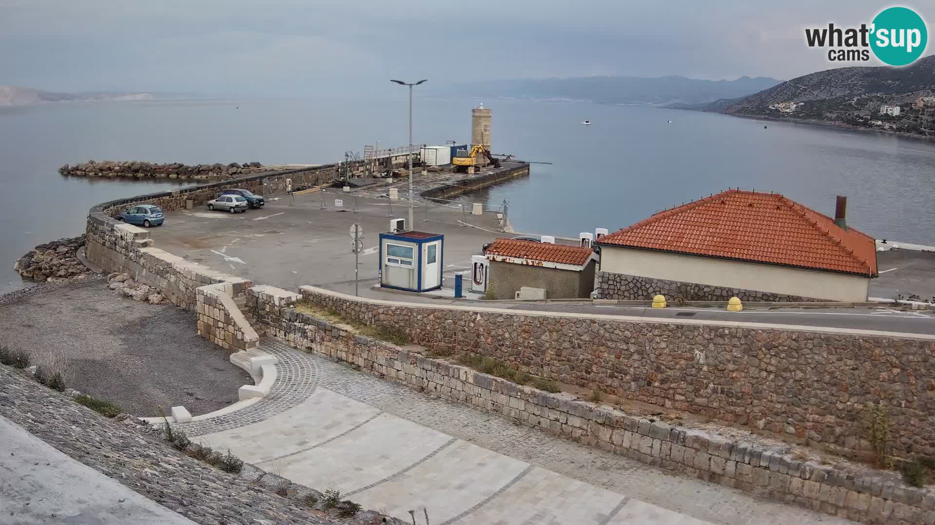 Webcam puerto de Senj – Rompeolas y faro en directo