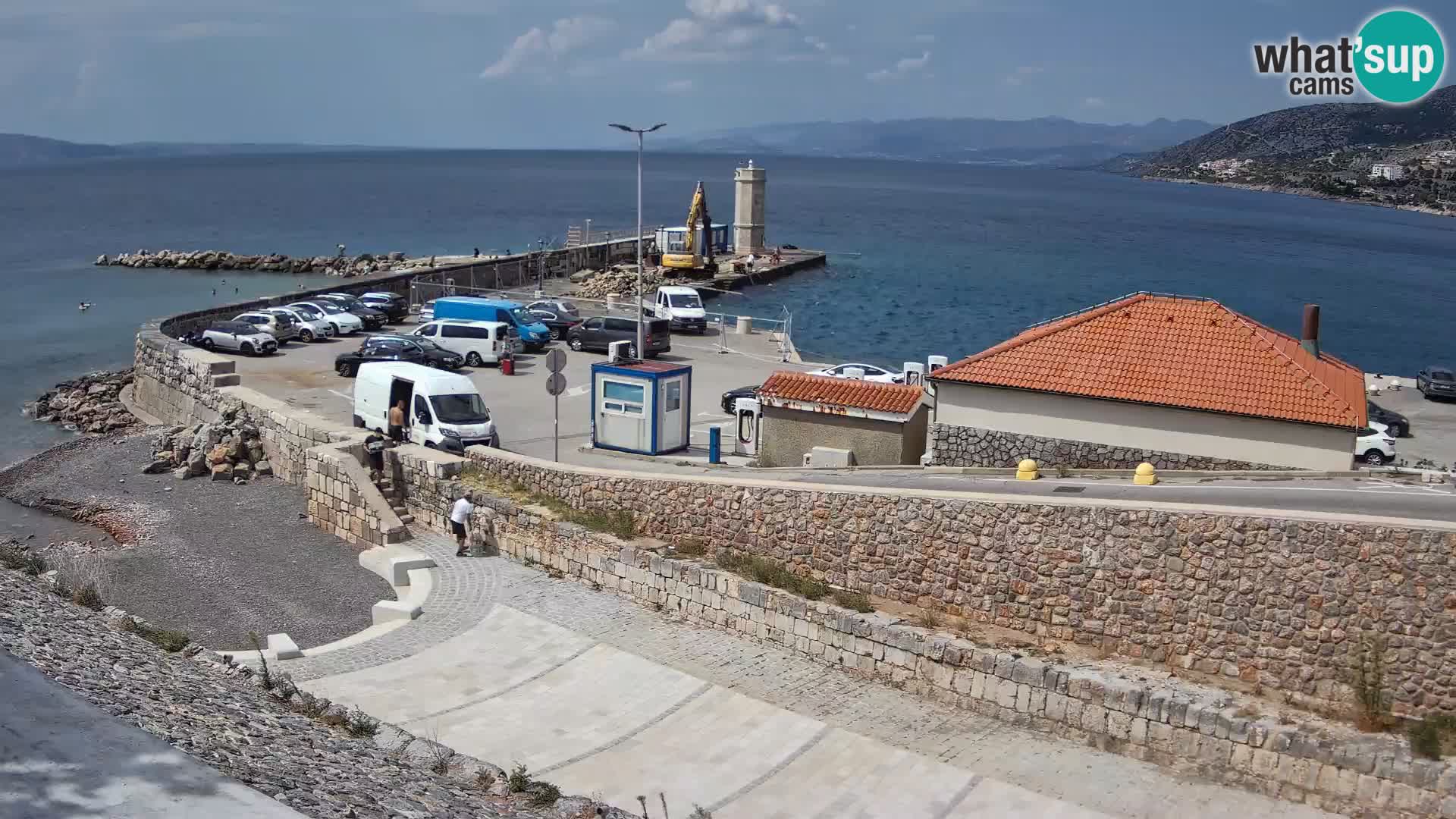 Senj Harbour Webcam – Breakwater & Lighthouse Live View