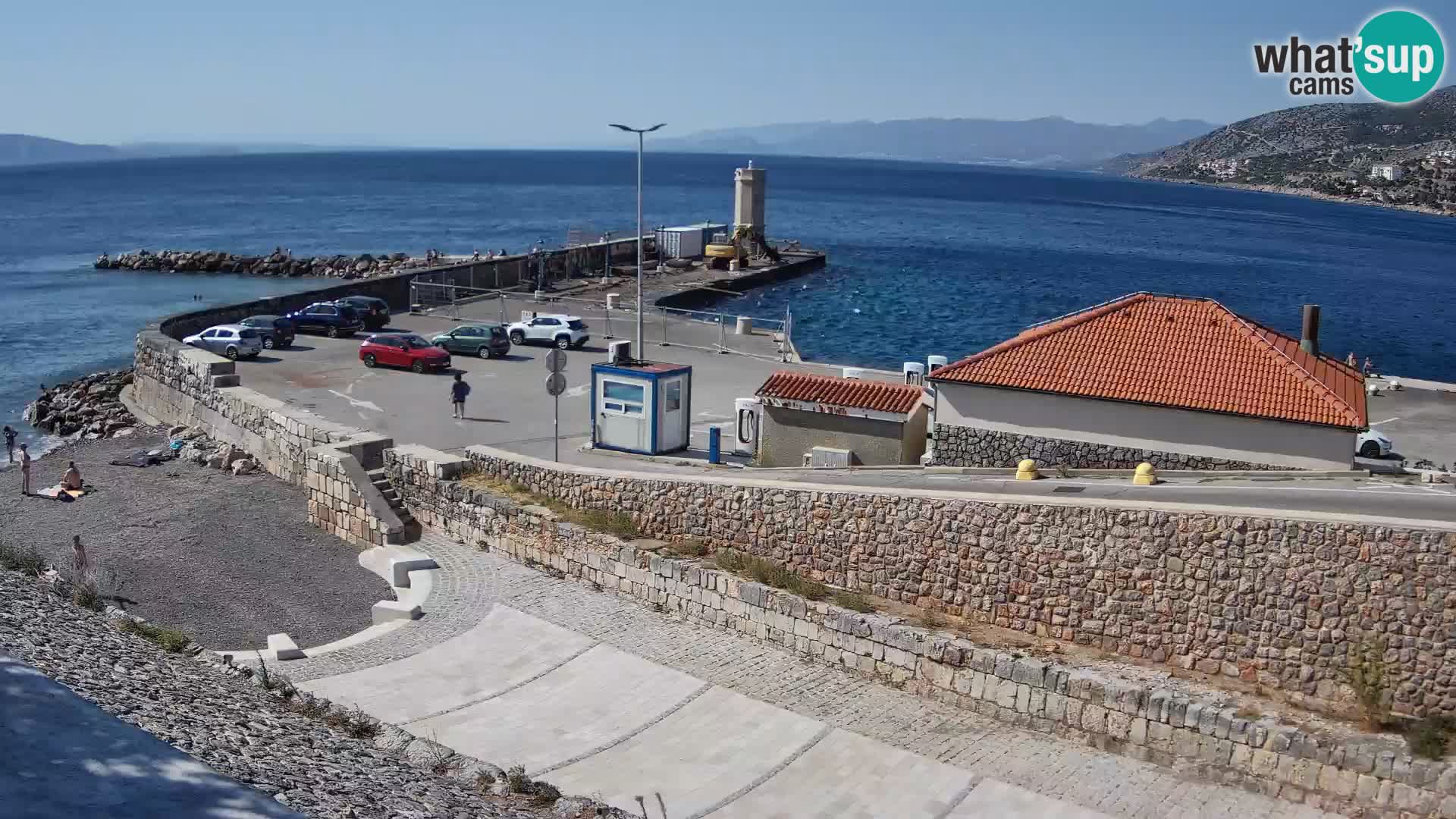 Senj Harbour Webcam – Breakwater & Lighthouse Live View