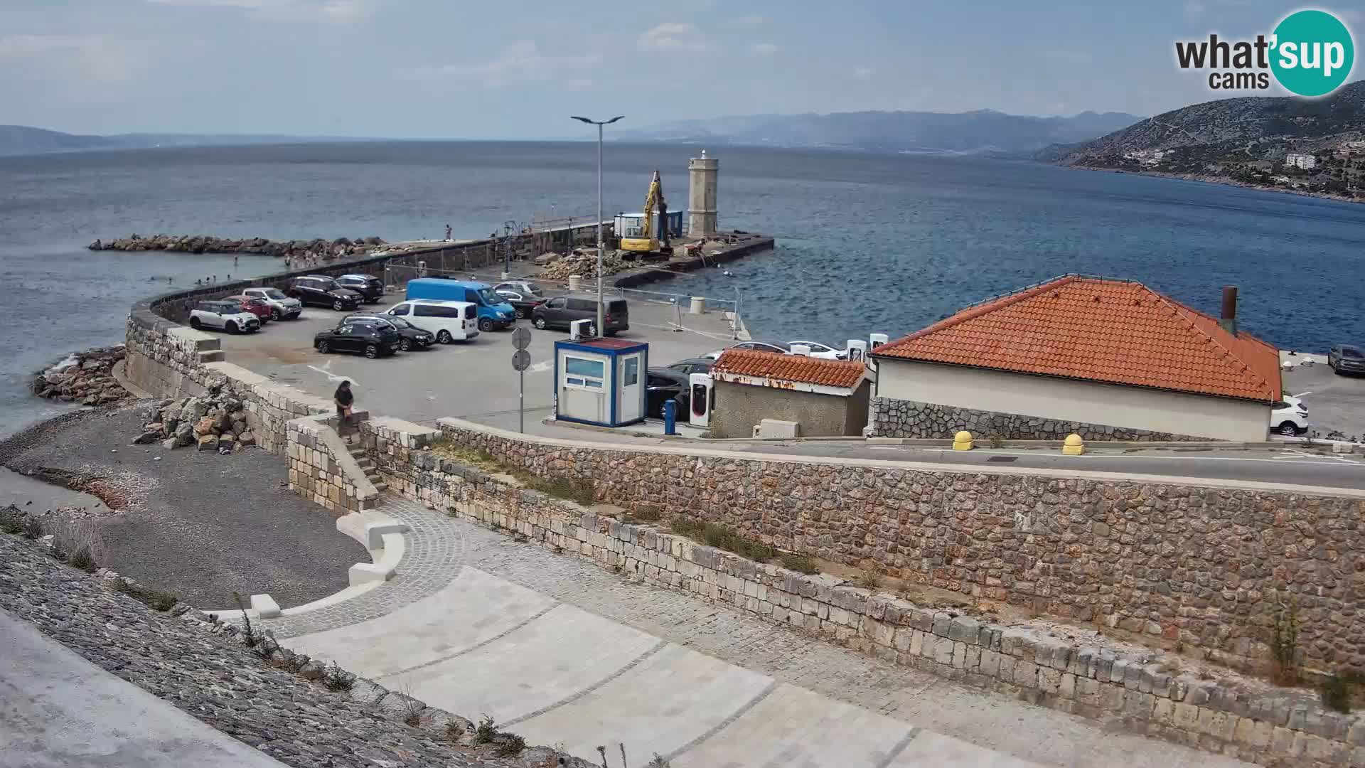 Senj Hafen Webcam – Wellenbrecher & Leuchtturm Liveblick