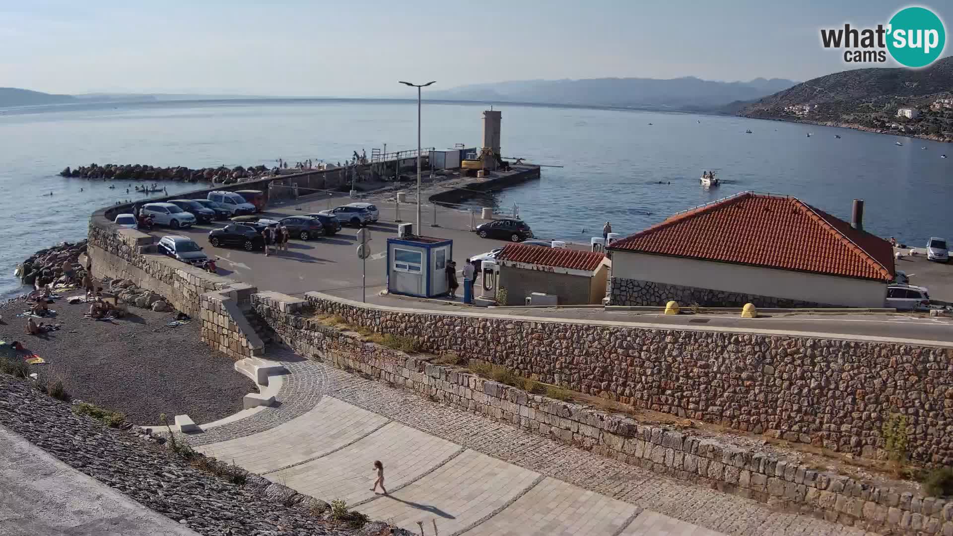 Senj Hafen Webcam – Wellenbrecher & Leuchtturm Liveblick
