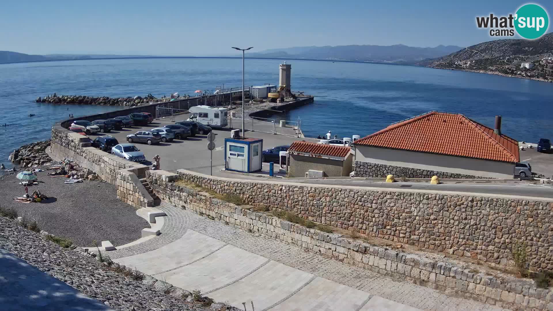 Webcam Porto di Segna – Frangiflutti e Faro in diretta
