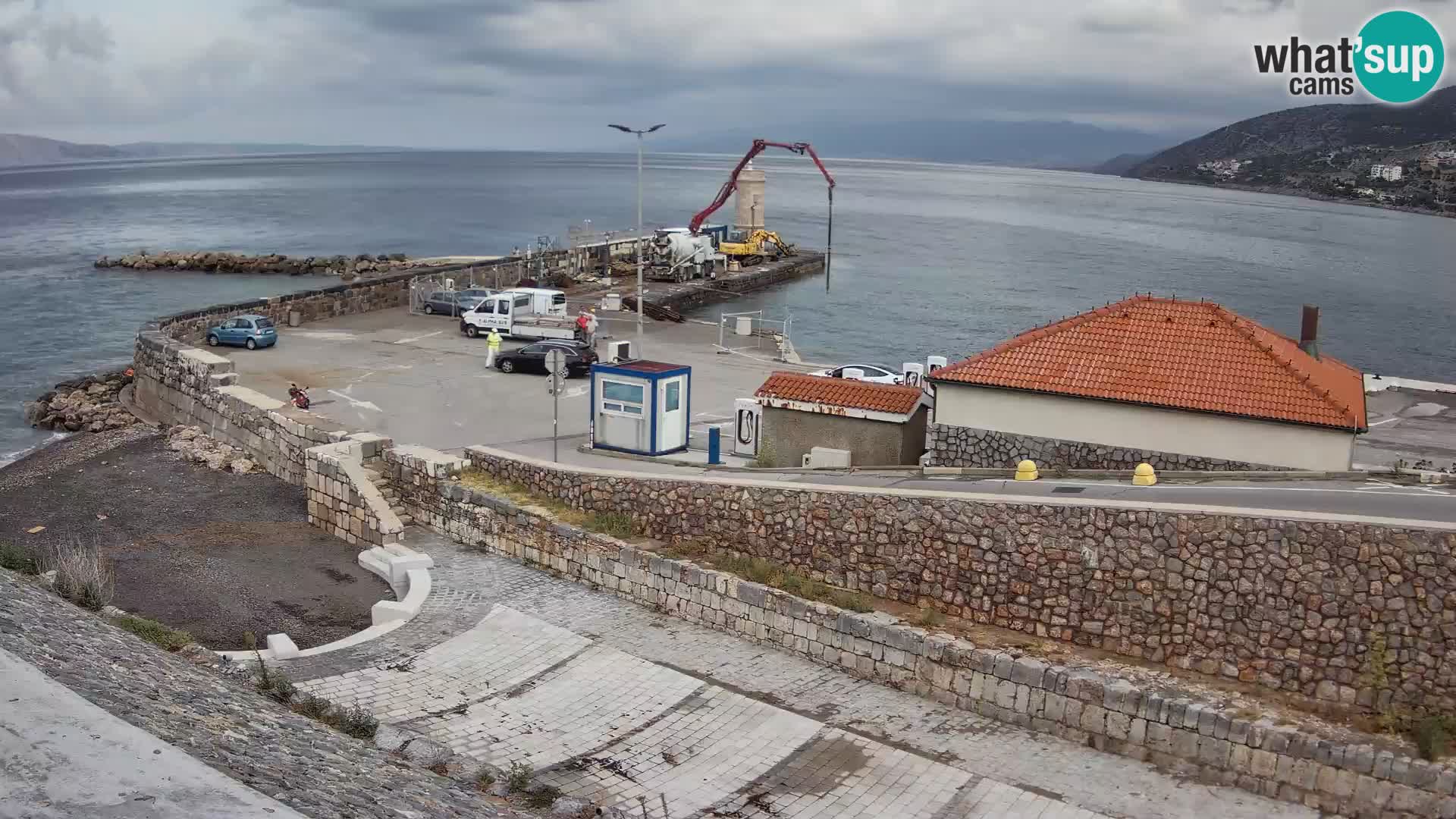 Webcam puerto de Senj – Rompeolas y faro en directo