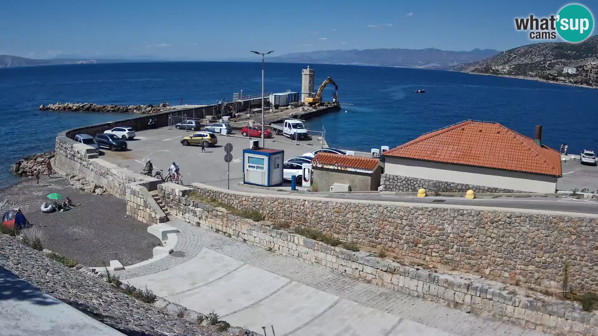 Senj Hafen Webcam – Wellenbrecher & Leuchtturm Liveblick