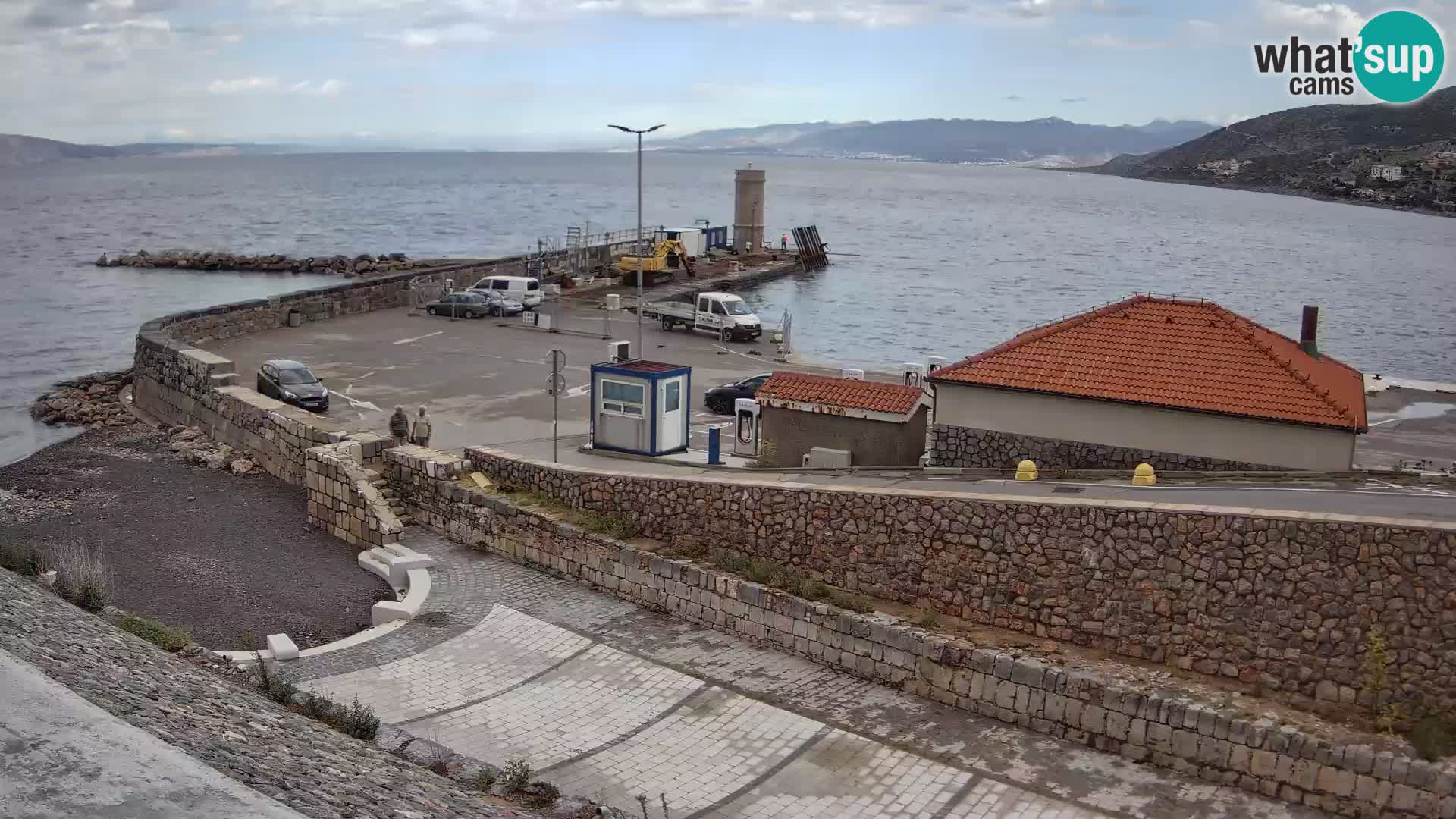 Webcam port de Senj – Vue sur la jetée et le phare