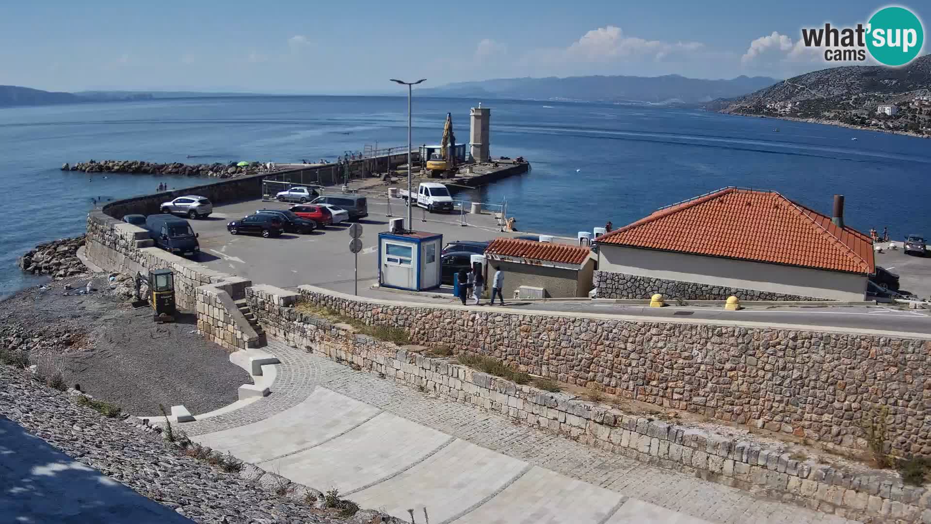 Senj Hafen Webcam – Wellenbrecher & Leuchtturm Liveblick