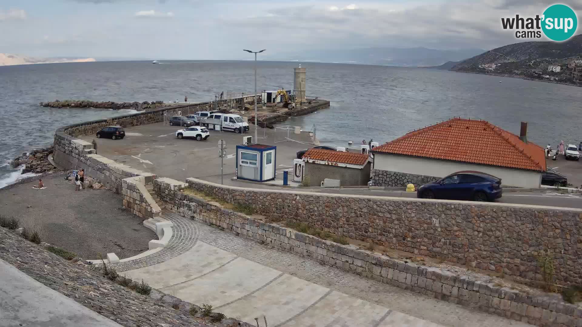Webcam puerto de Senj – Rompeolas y faro en directo