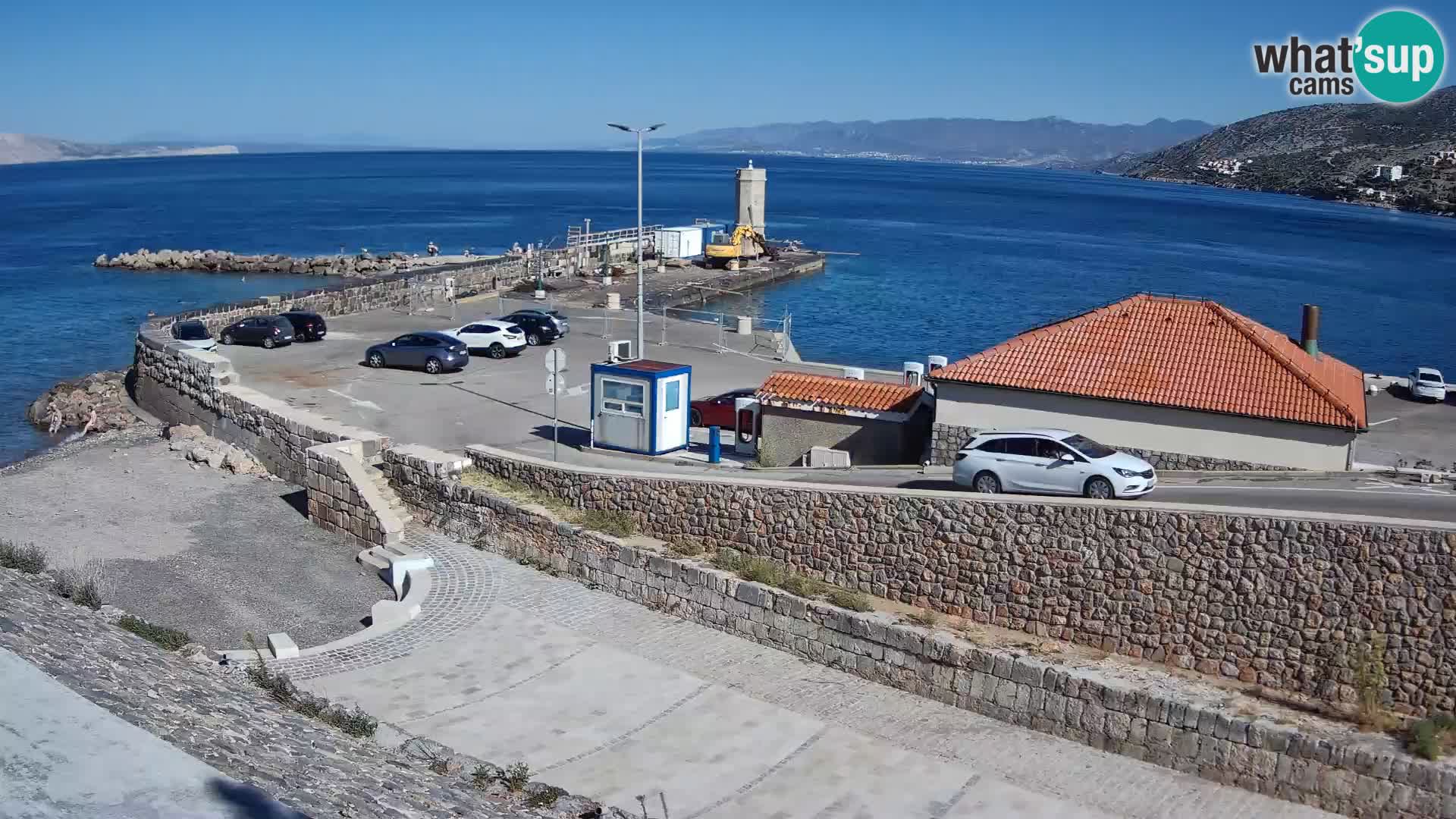 Webcam puerto de Senj – Rompeolas y faro en directo