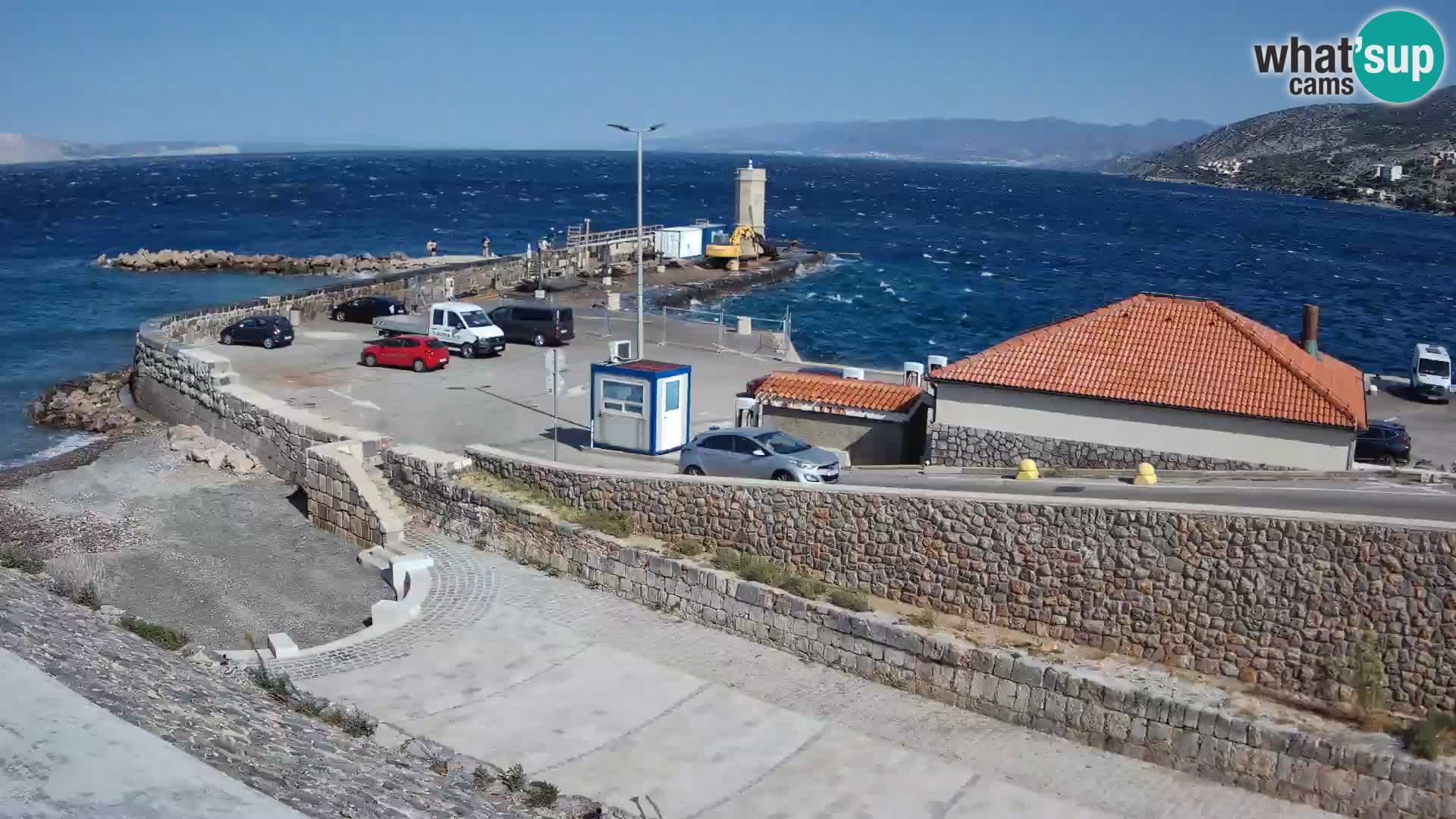 Webcam puerto de Senj – Rompeolas y faro en directo