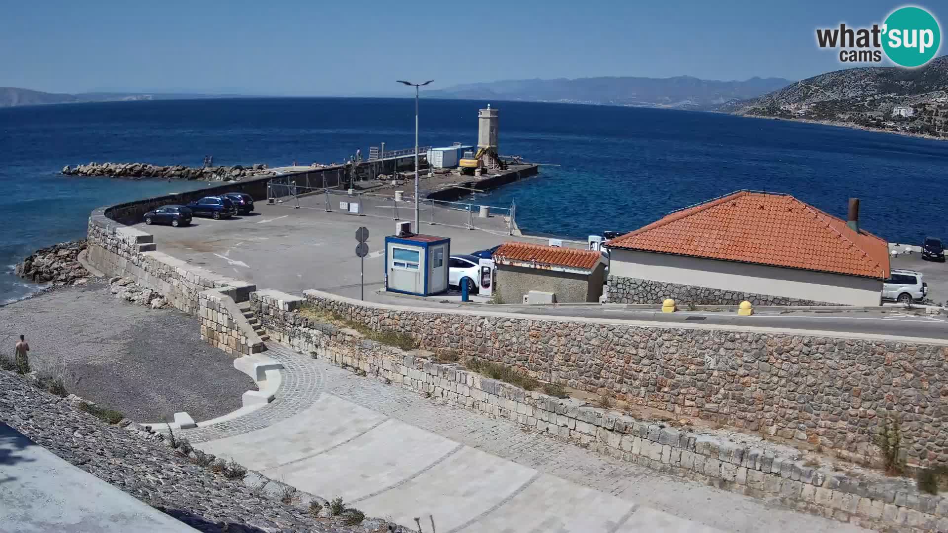 Senj Harbour Webcam – Breakwater & Lighthouse Live View