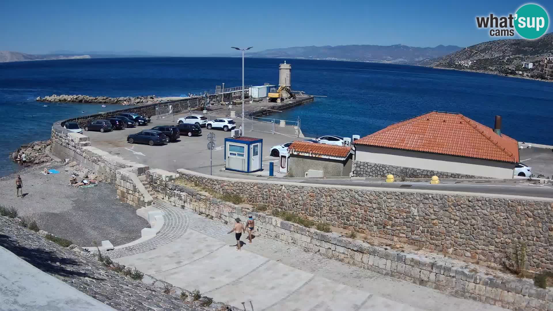 Senj Hafen Webcam – Wellenbrecher & Leuchtturm Liveblick