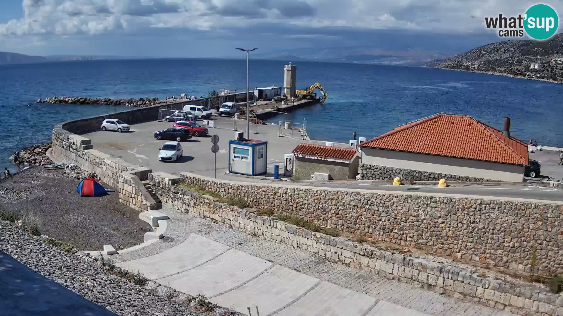 Webcam Porto di Segna – Frangiflutti e Faro in diretta