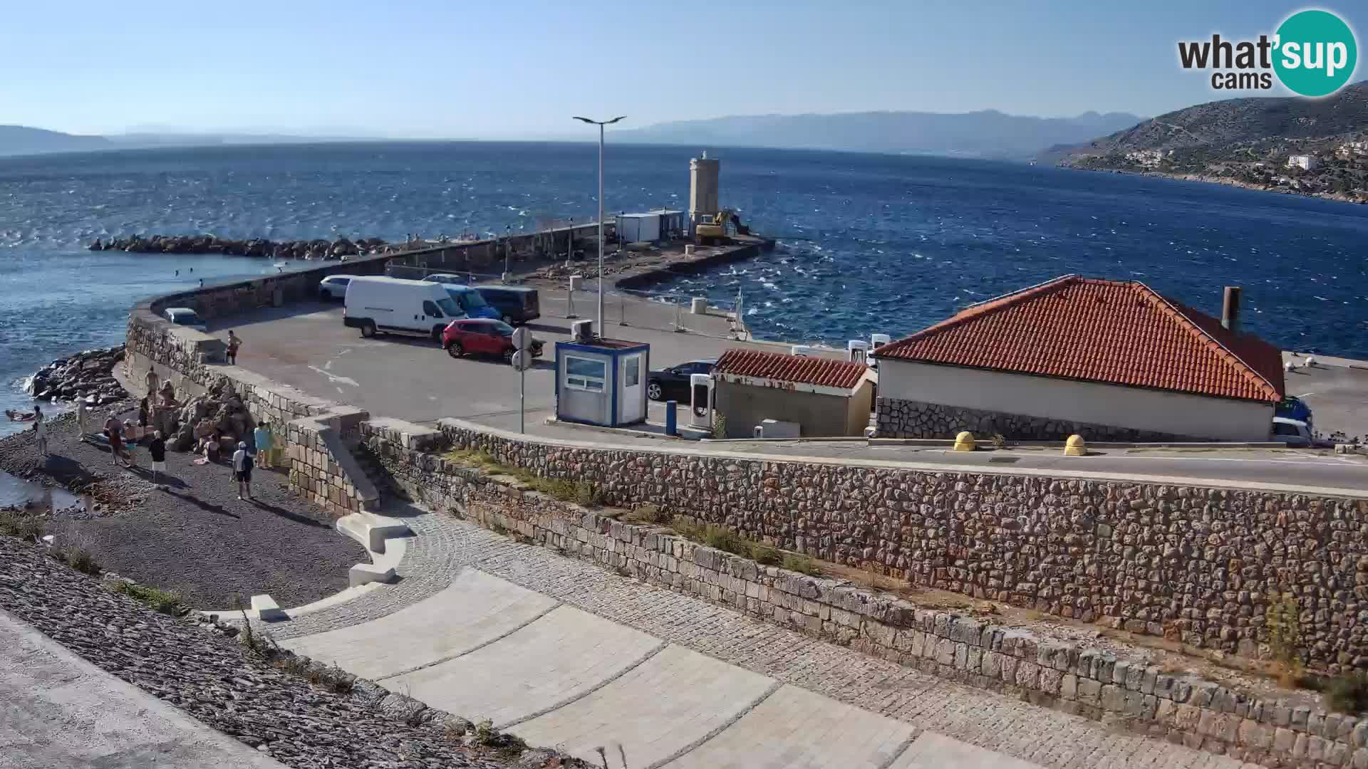 Senj Harbour Webcam – Breakwater & Lighthouse Live View