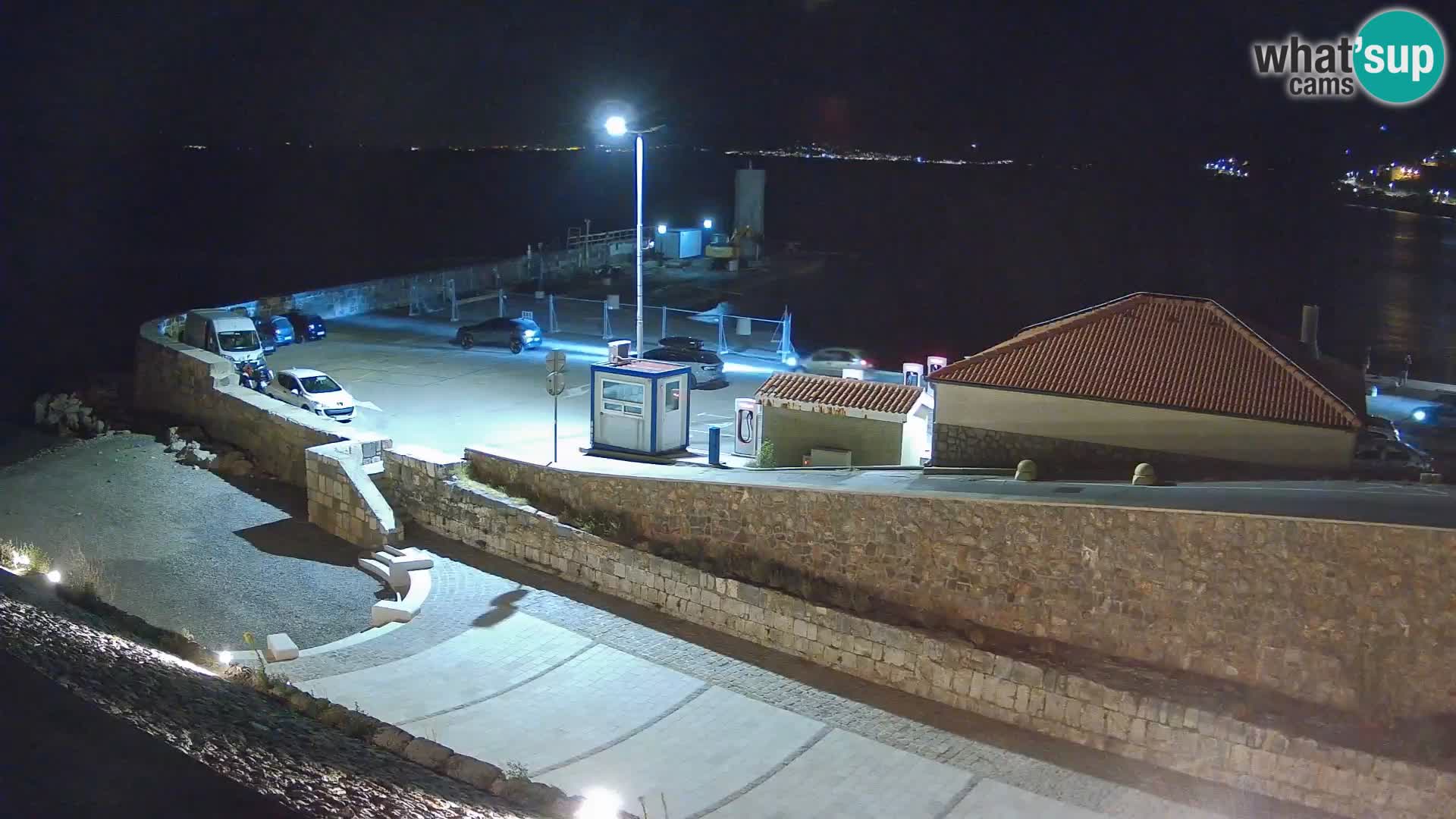Senj Hafen Webcam – Wellenbrecher & Leuchtturm Liveblick