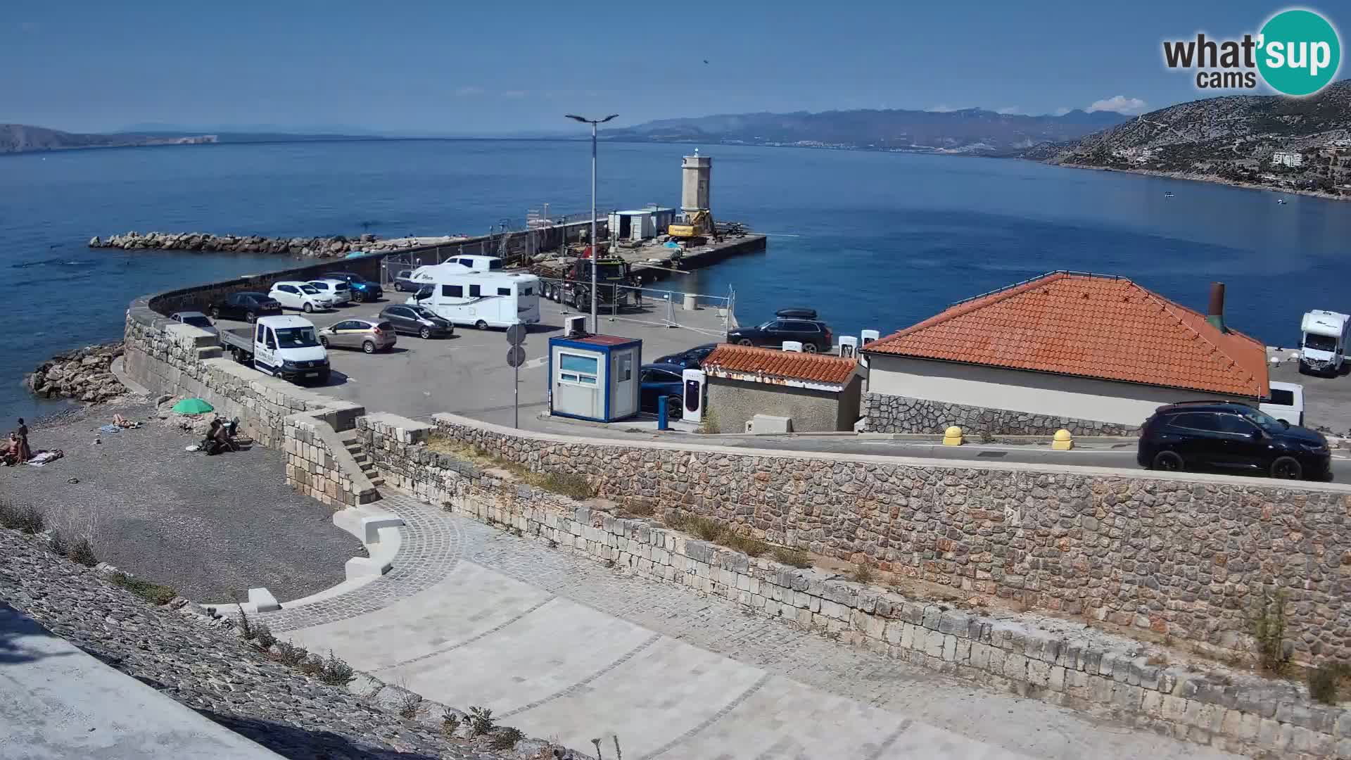 Webcam Porto di Segna – Frangiflutti e Faro in diretta