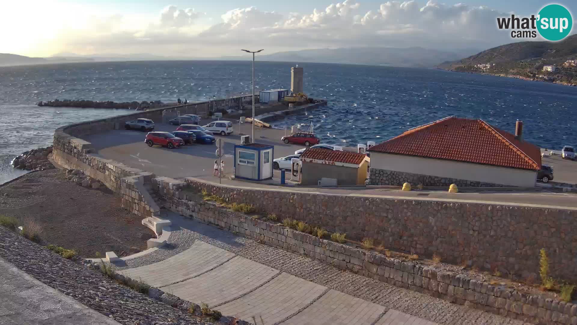 Senj Harbour Webcam – Breakwater & Lighthouse Live View