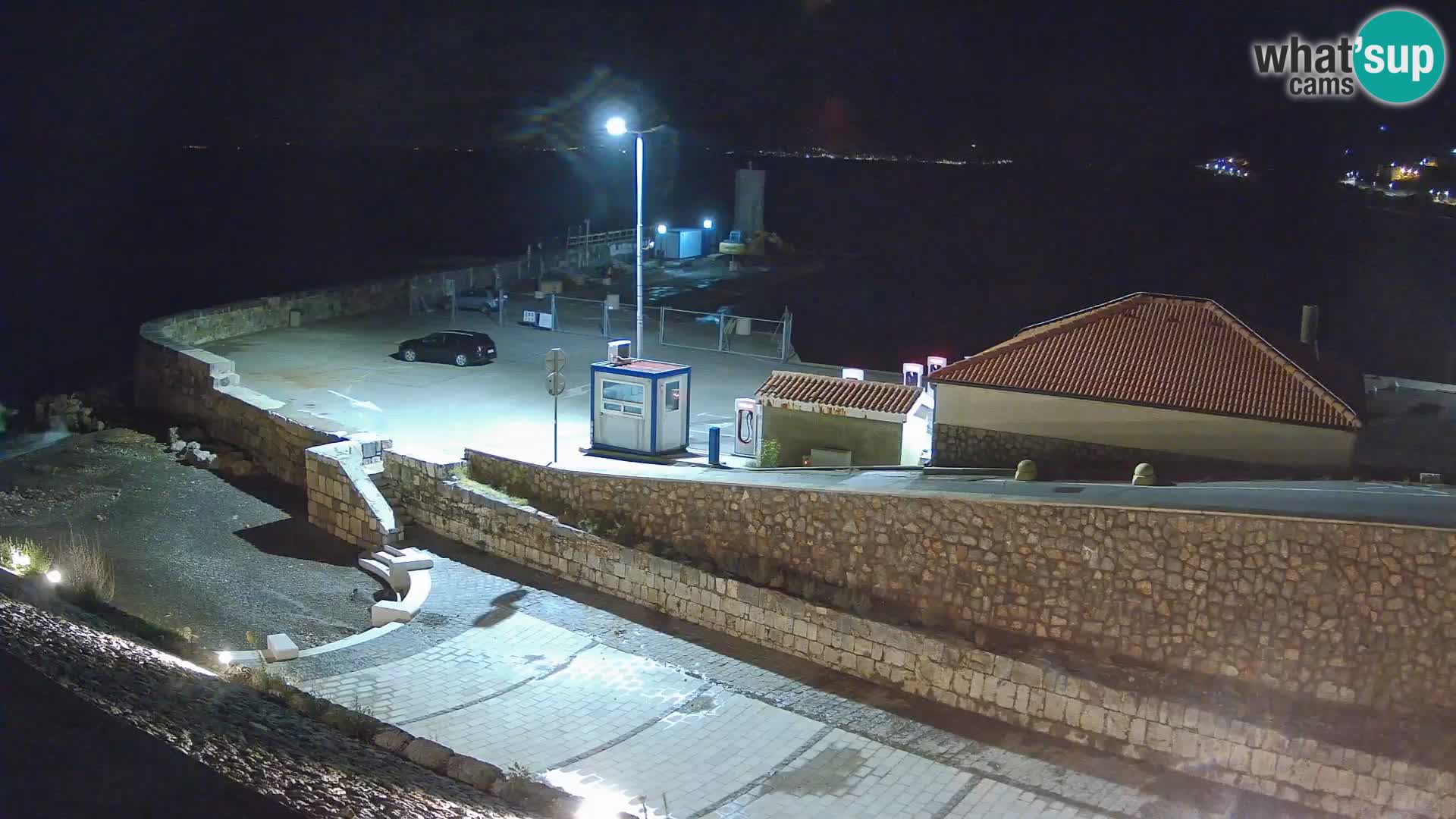 Senj Hafen Webcam – Wellenbrecher & Leuchtturm Liveblick