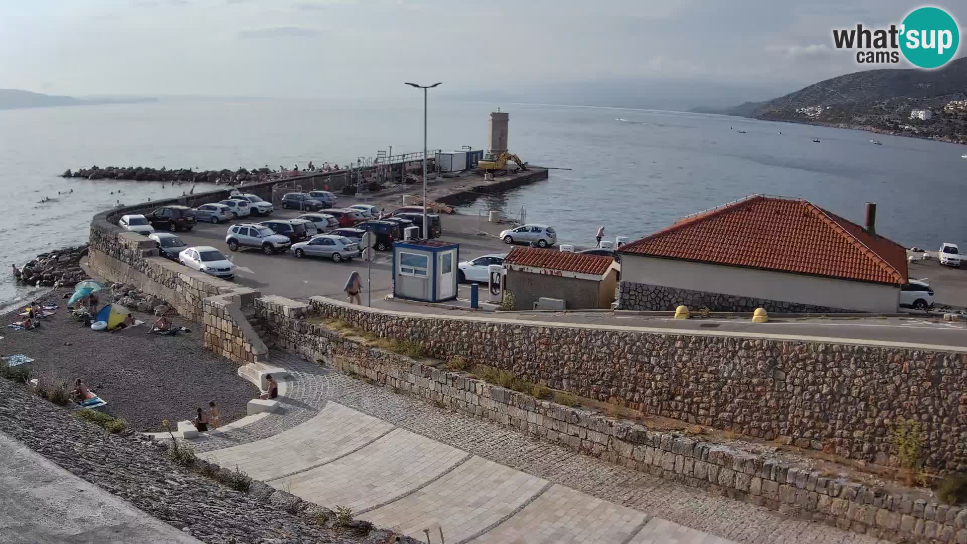 Senj Hafen Webcam – Wellenbrecher & Leuchtturm Liveblick