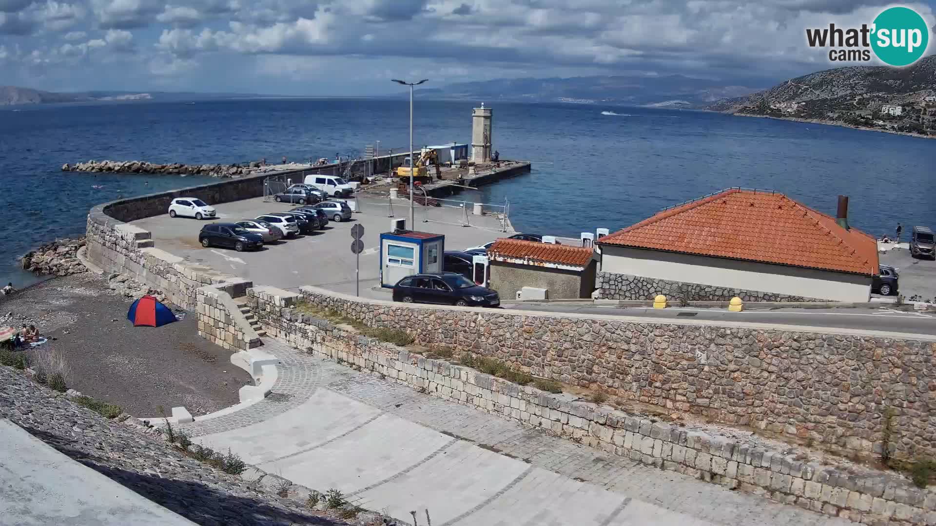 Web kamera Senj luka – Lukobran i svjetionik uživo