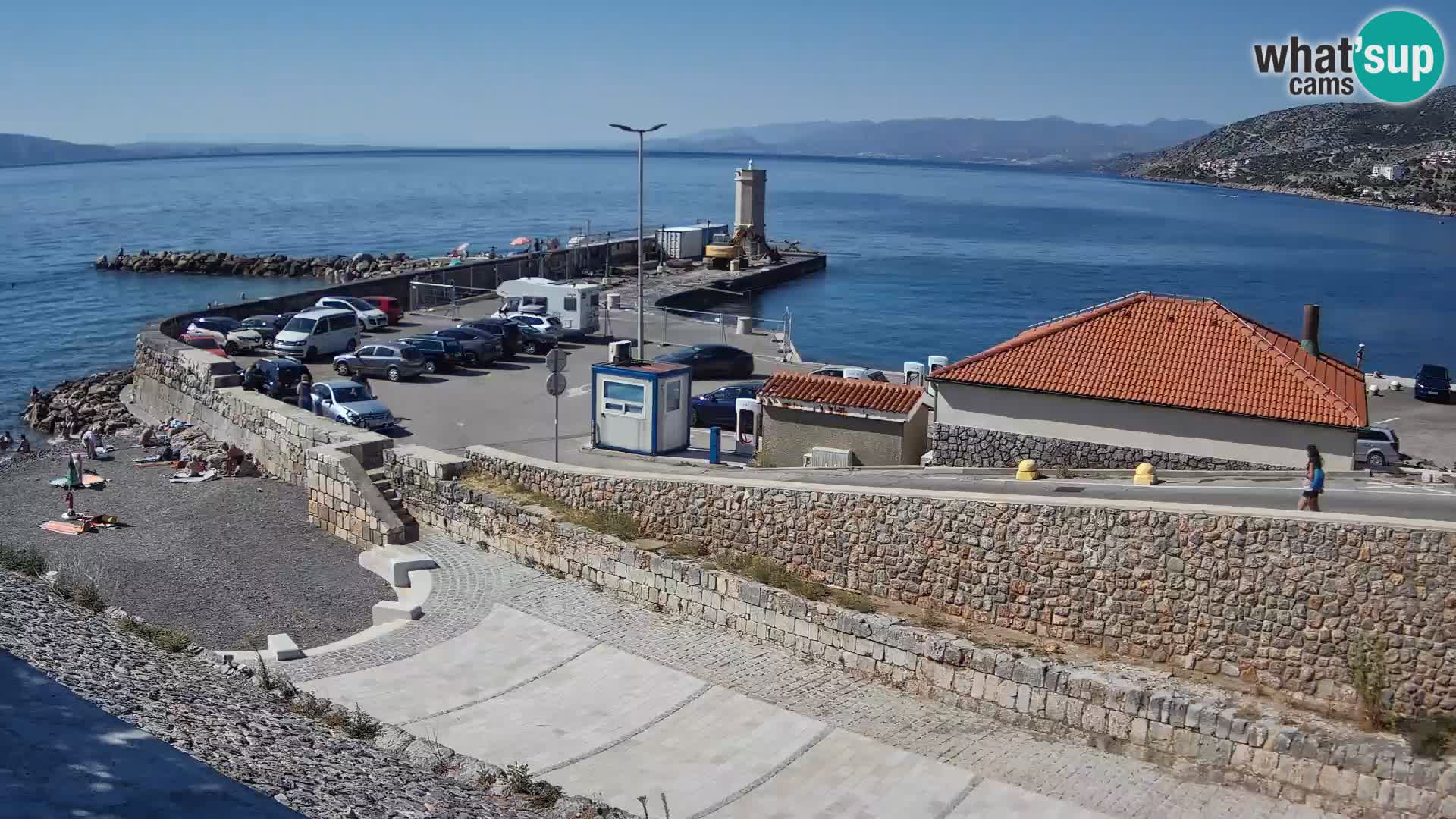Senj Harbour Webcam – Breakwater & Lighthouse Live View