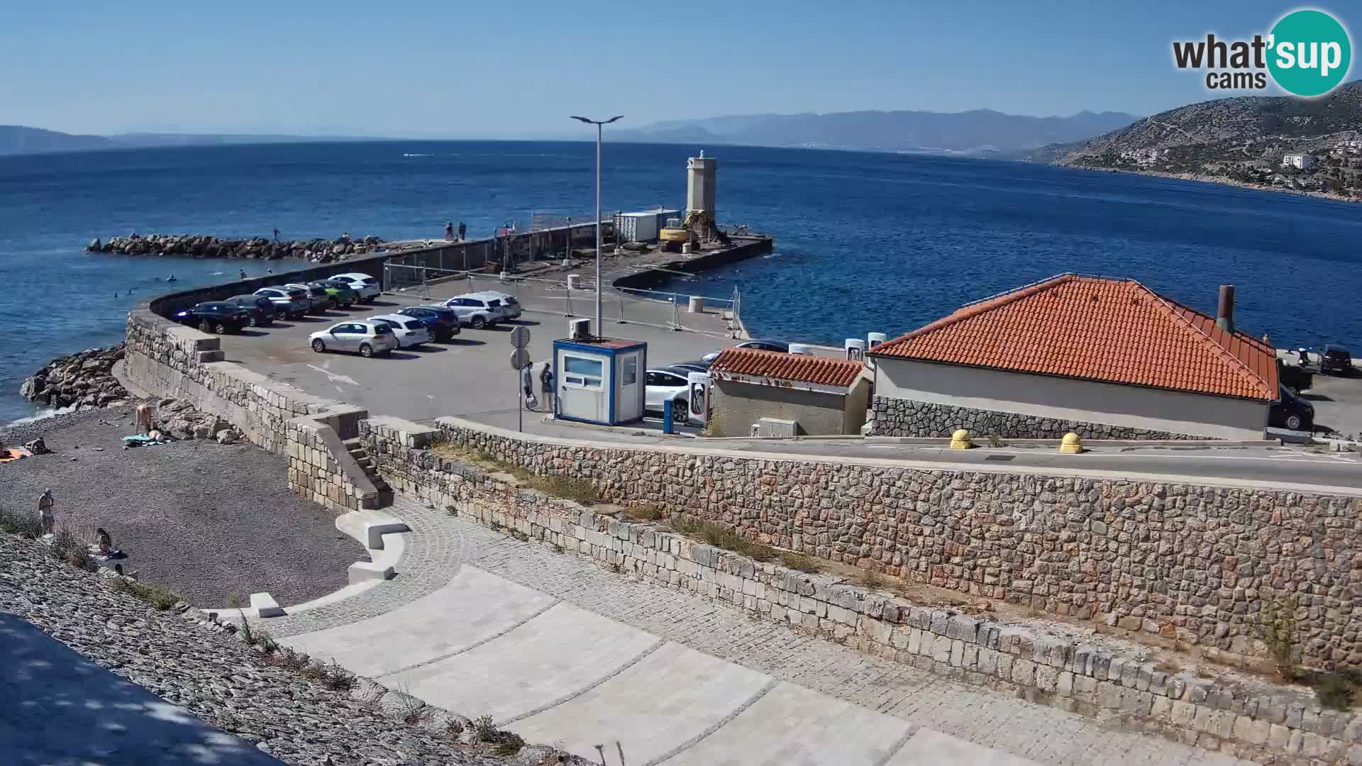 Senj Harbour Webcam – Breakwater & Lighthouse Live View