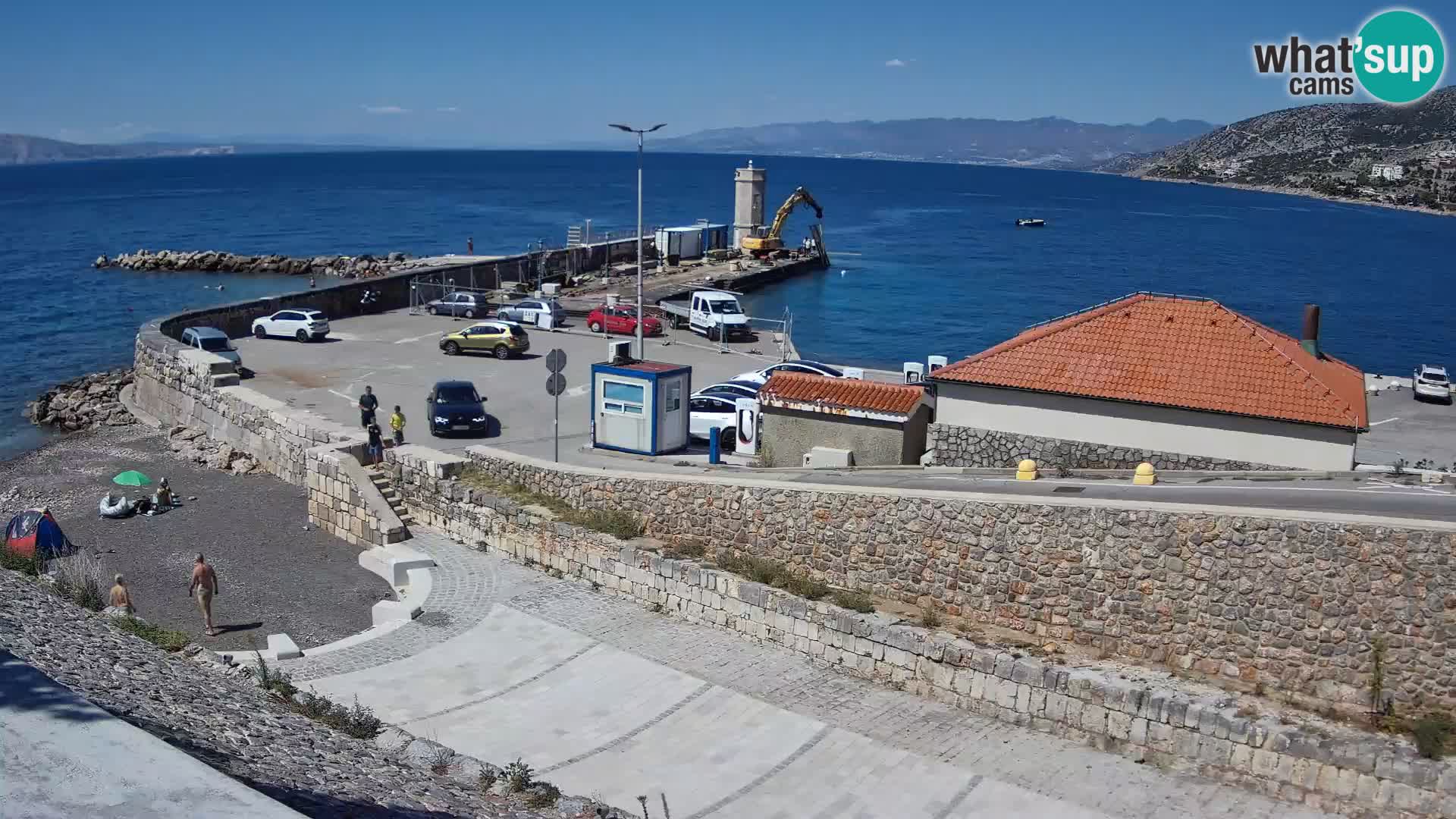 Webcam puerto de Senj – Rompeolas y faro en directo
