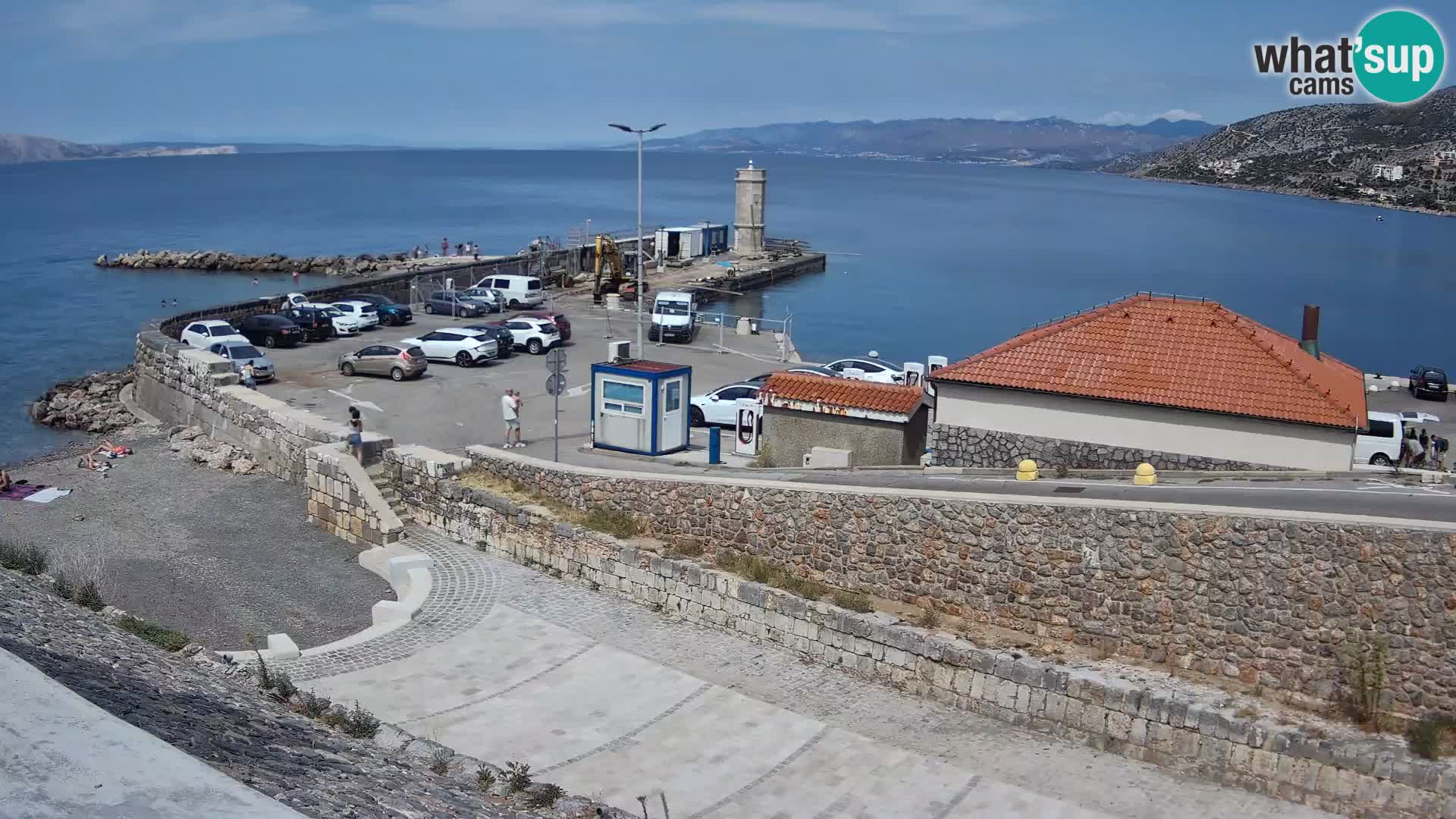 Senj Harbour Webcam – Breakwater & Lighthouse Live View