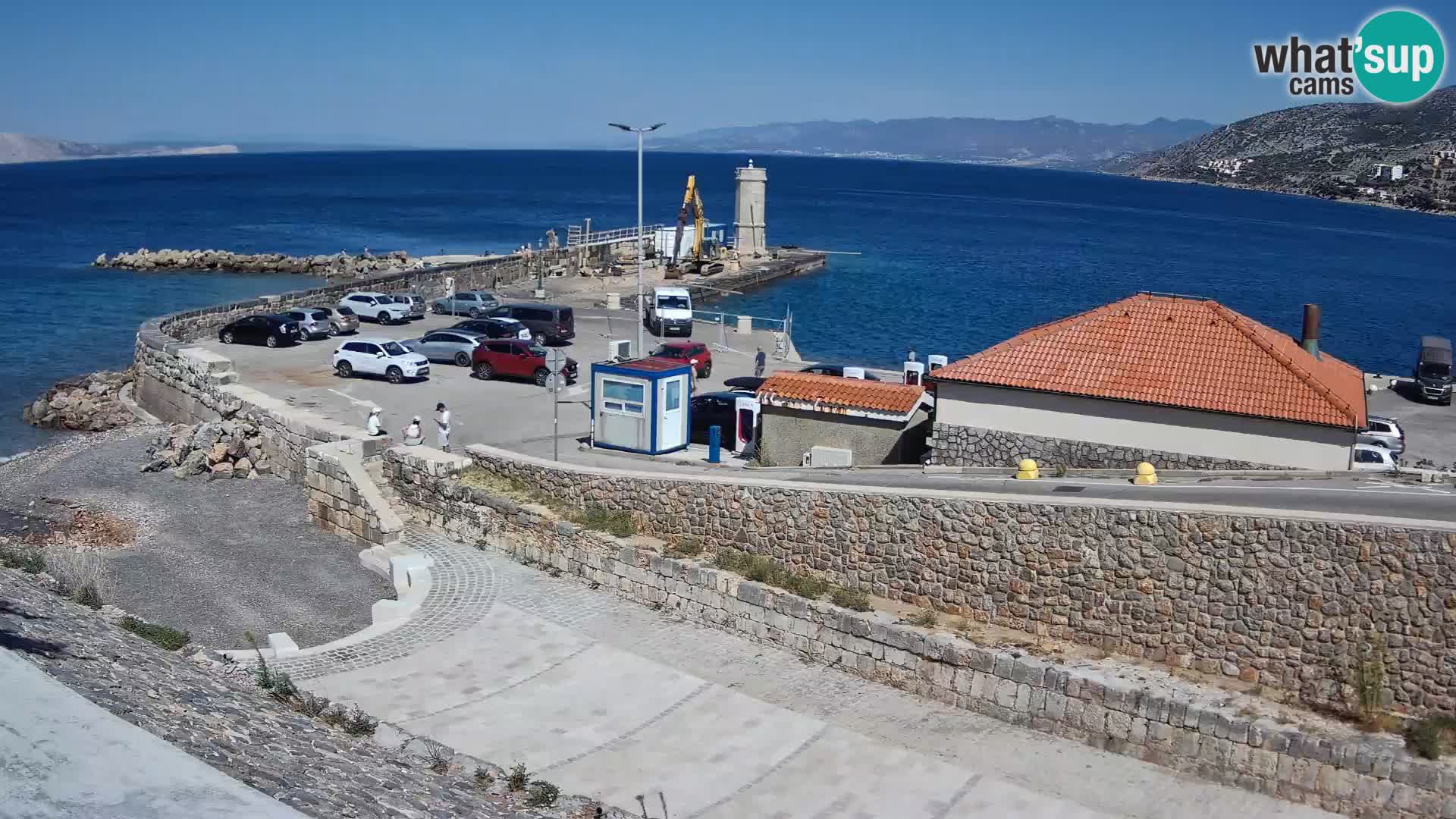 Senj Hafen Webcam – Wellenbrecher & Leuchtturm Liveblick