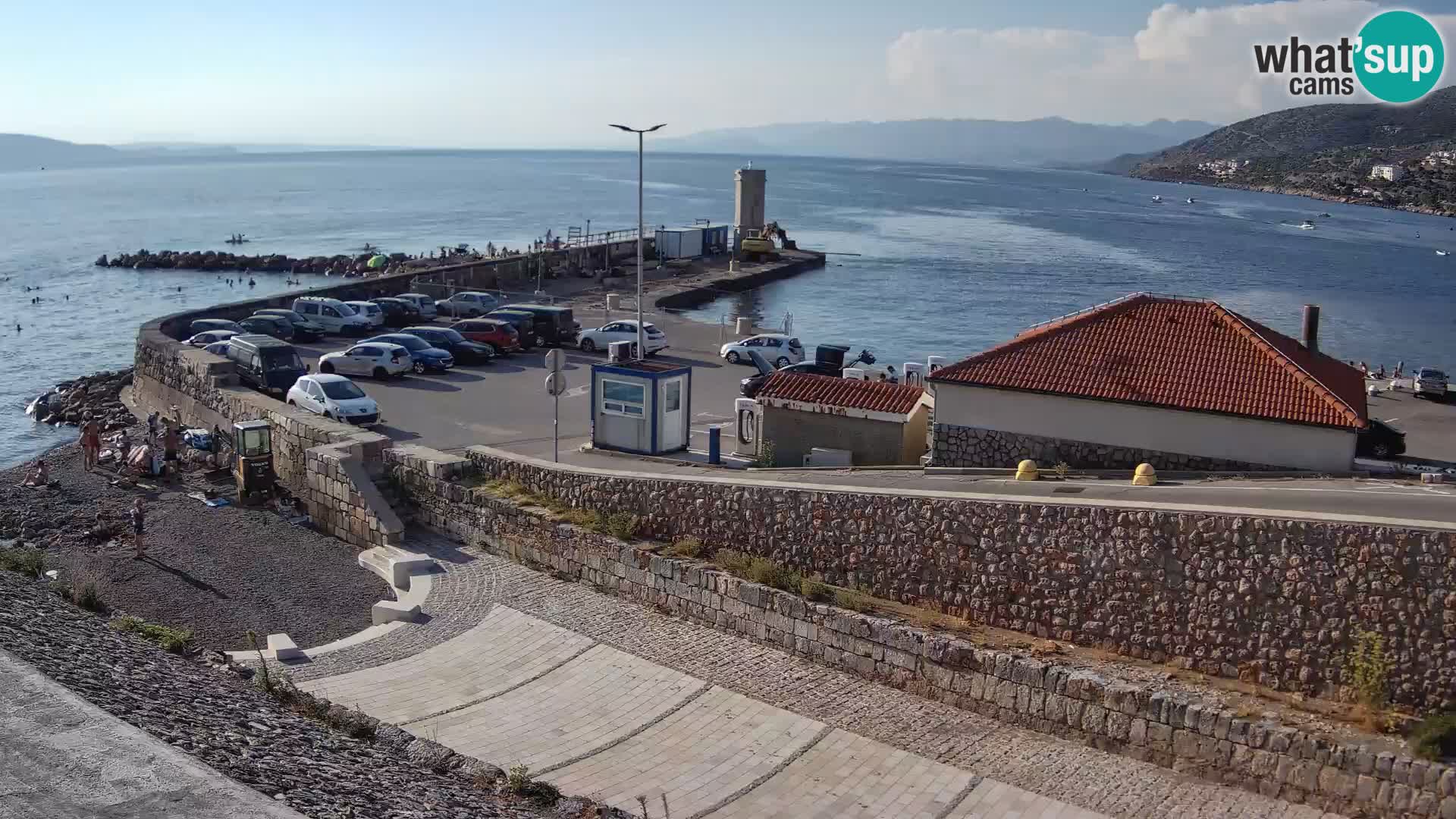 Senj Hafen Webcam – Wellenbrecher & Leuchtturm Liveblick