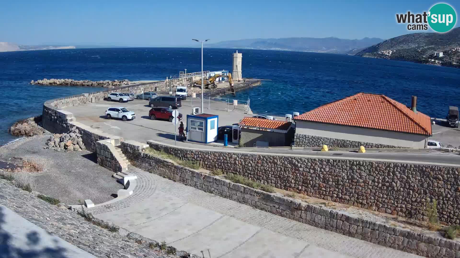 Webcam puerto de Senj – Rompeolas y faro en directo