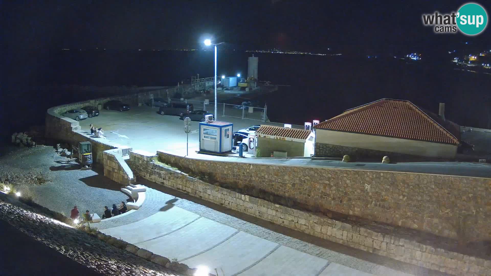 Webcam port de Senj – Vue sur la jetée et le phare