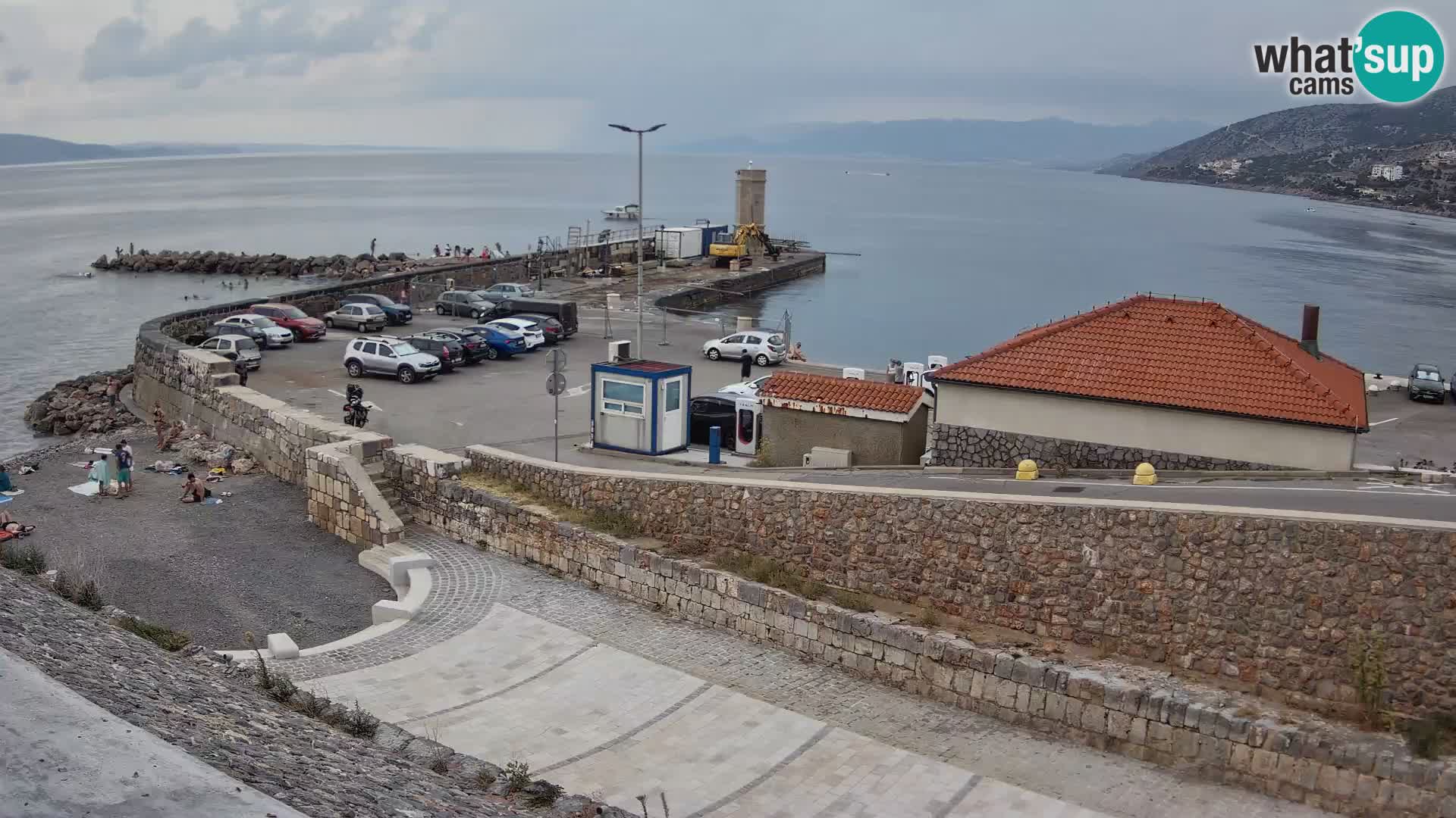 Senj Hafen Webcam – Wellenbrecher & Leuchtturm Liveblick