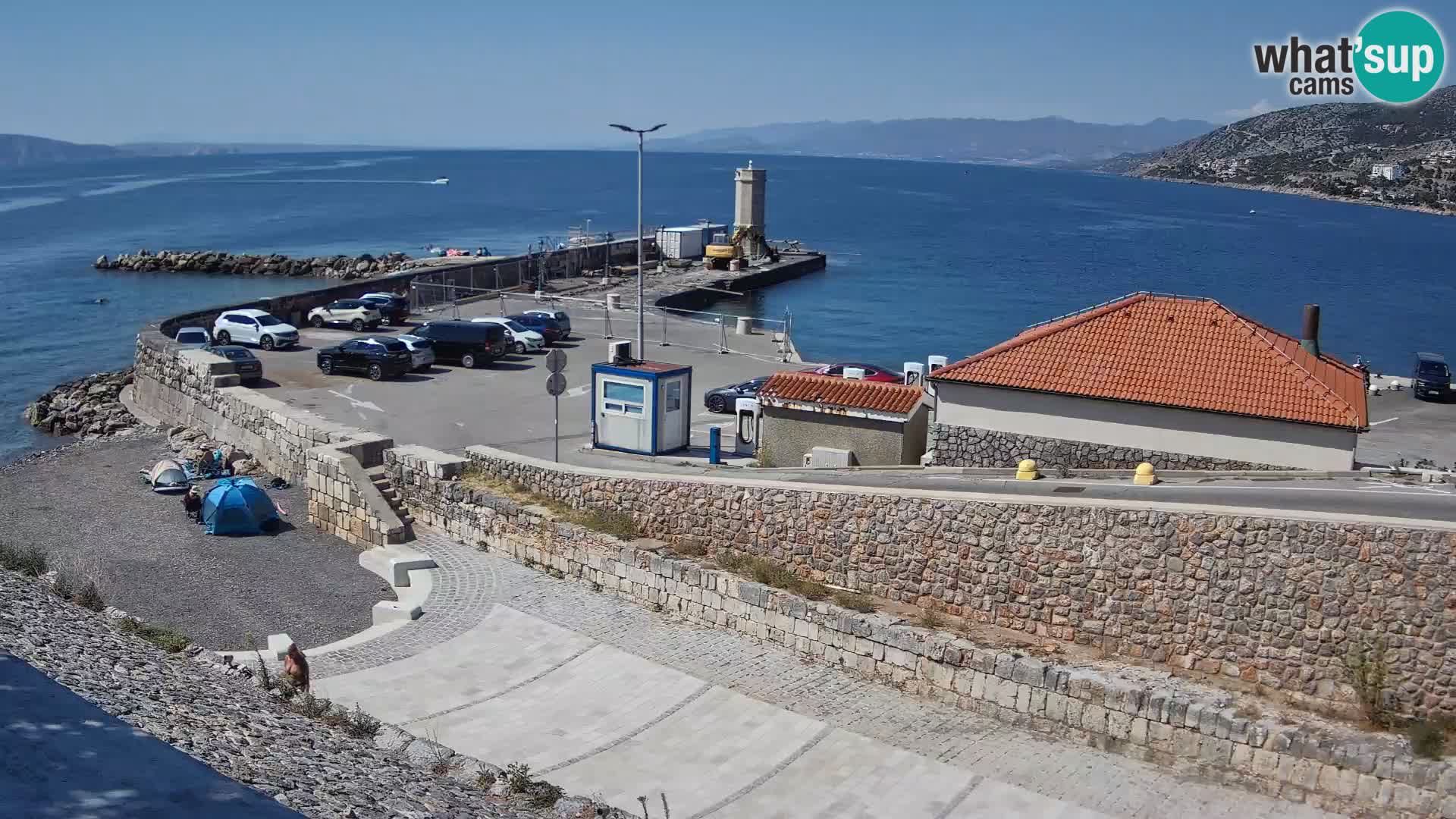 Senj Harbour Webcam – Breakwater & Lighthouse Live View