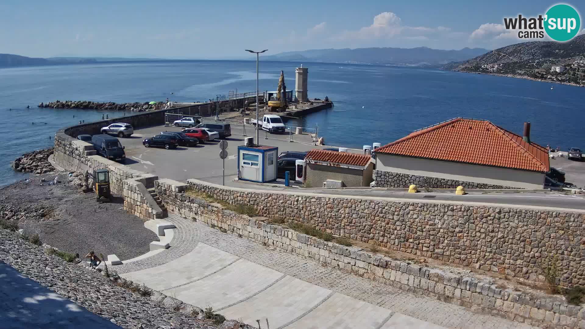 Webcam puerto de Senj – Rompeolas y faro en directo
