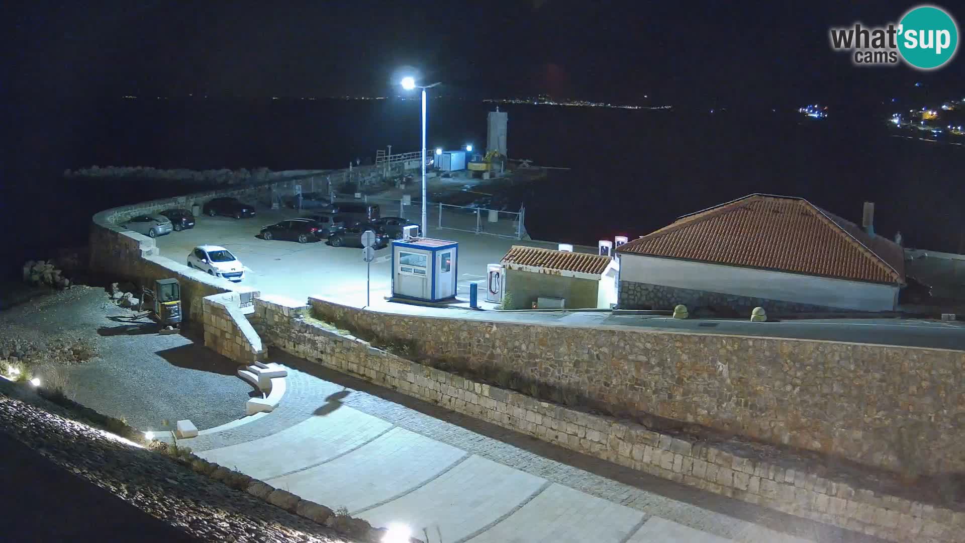 Senj Hafen Webcam – Wellenbrecher & Leuchtturm Liveblick